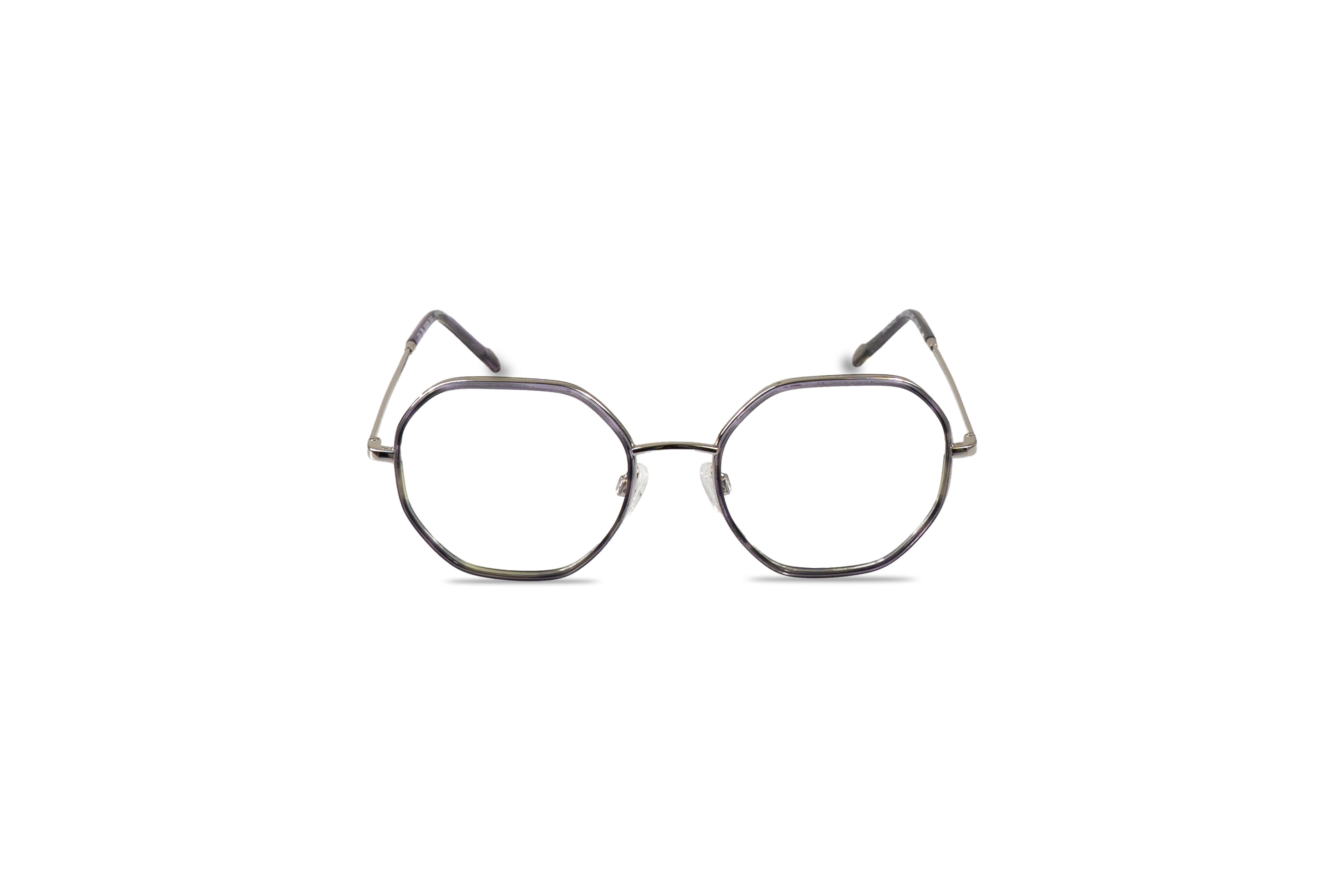 Die Brille JOOP! JOOP! 83350 in Mehrfarbig auf weißem Hintergrund in Frontalansicht.
