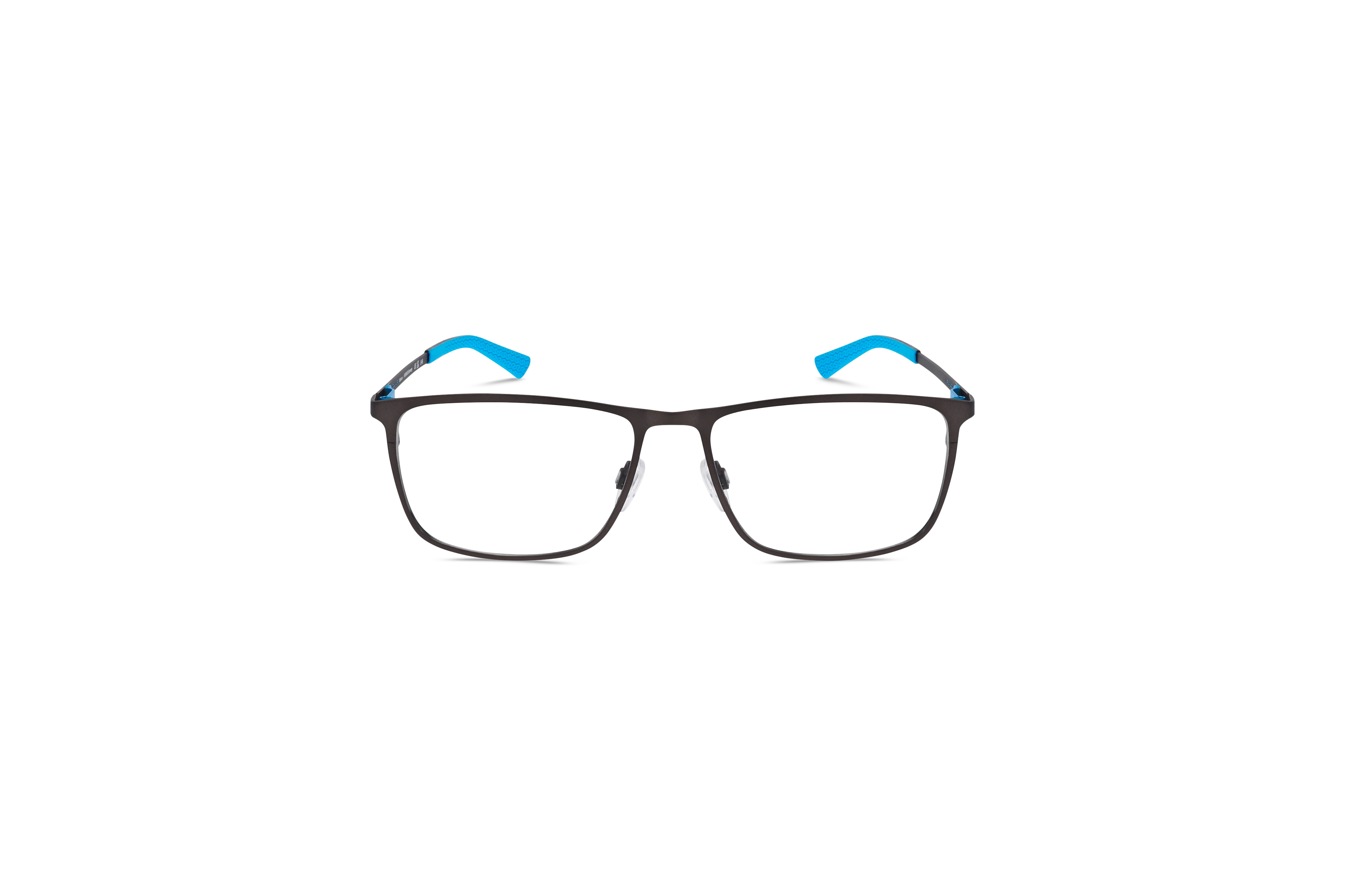 Die Brille Jaguar 35609 in Metallisch auf weißem Hintergrund in Frontalansicht.