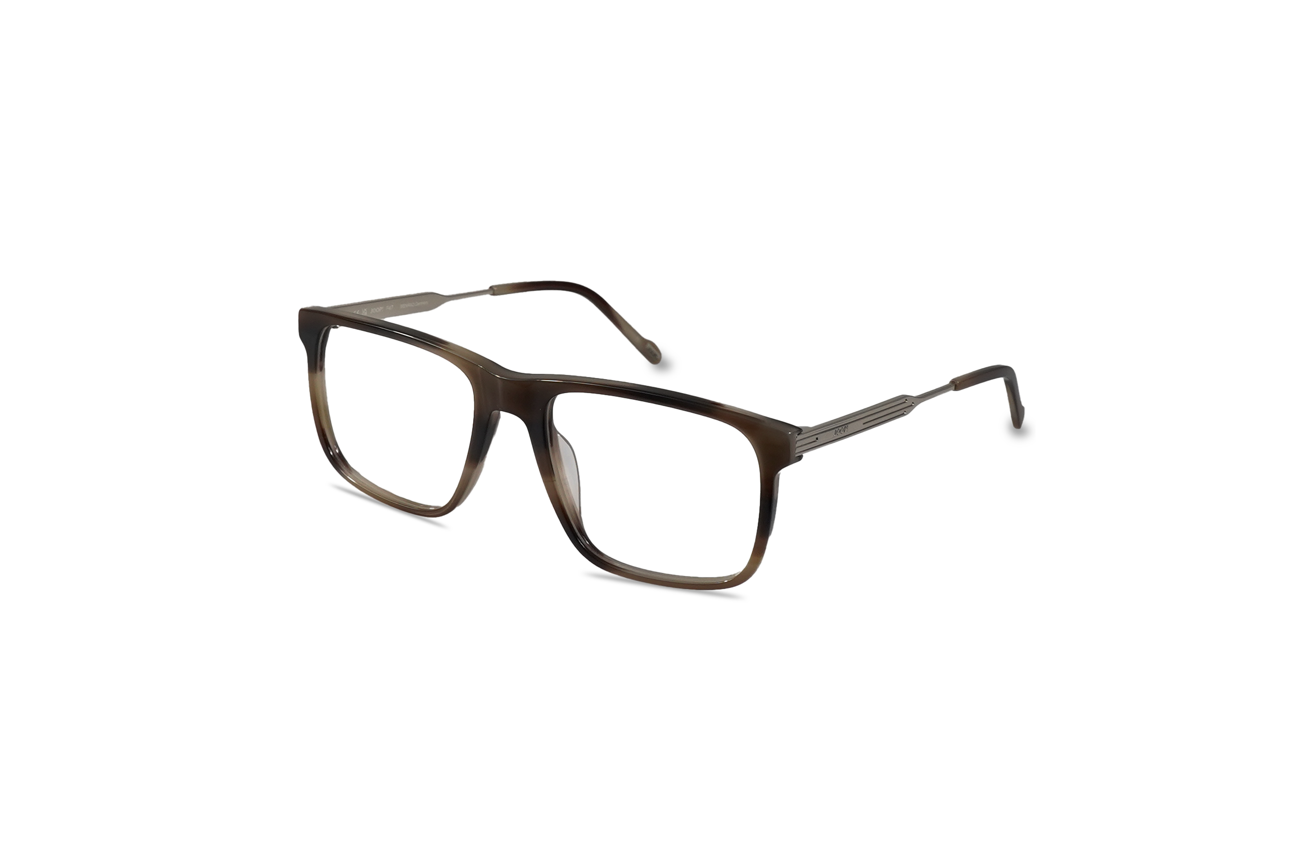 45° Ansicht der Brille JOOP! JOOP! 82119 in Braun auf weißem Hintergrund.