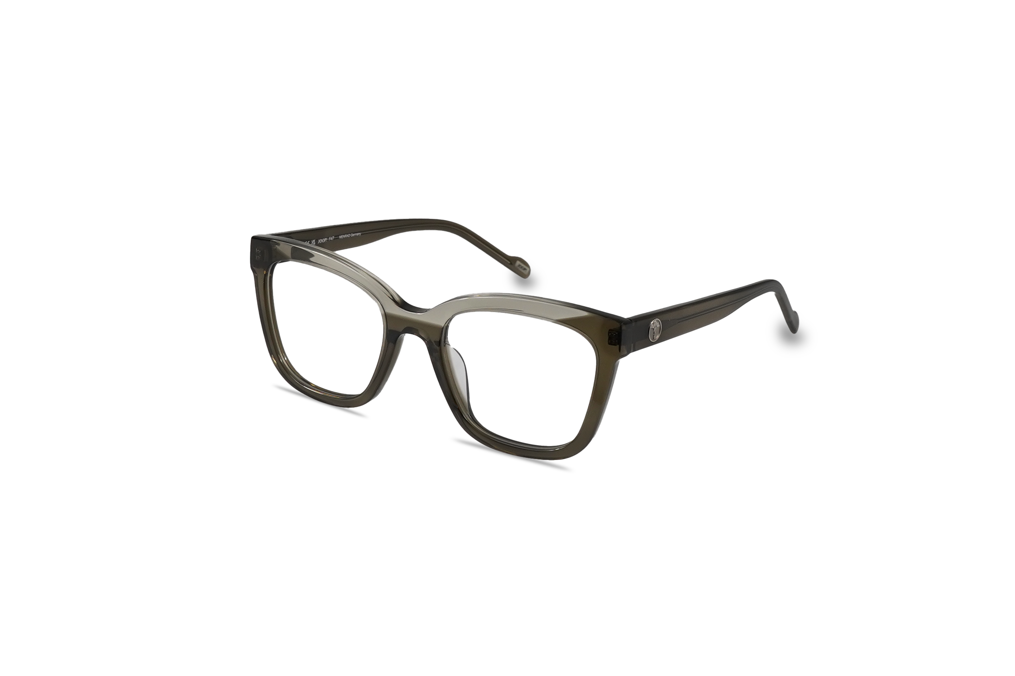 45° Ansicht der Brille JOOP! 81246 in Grün auf weißem Hintergrund.