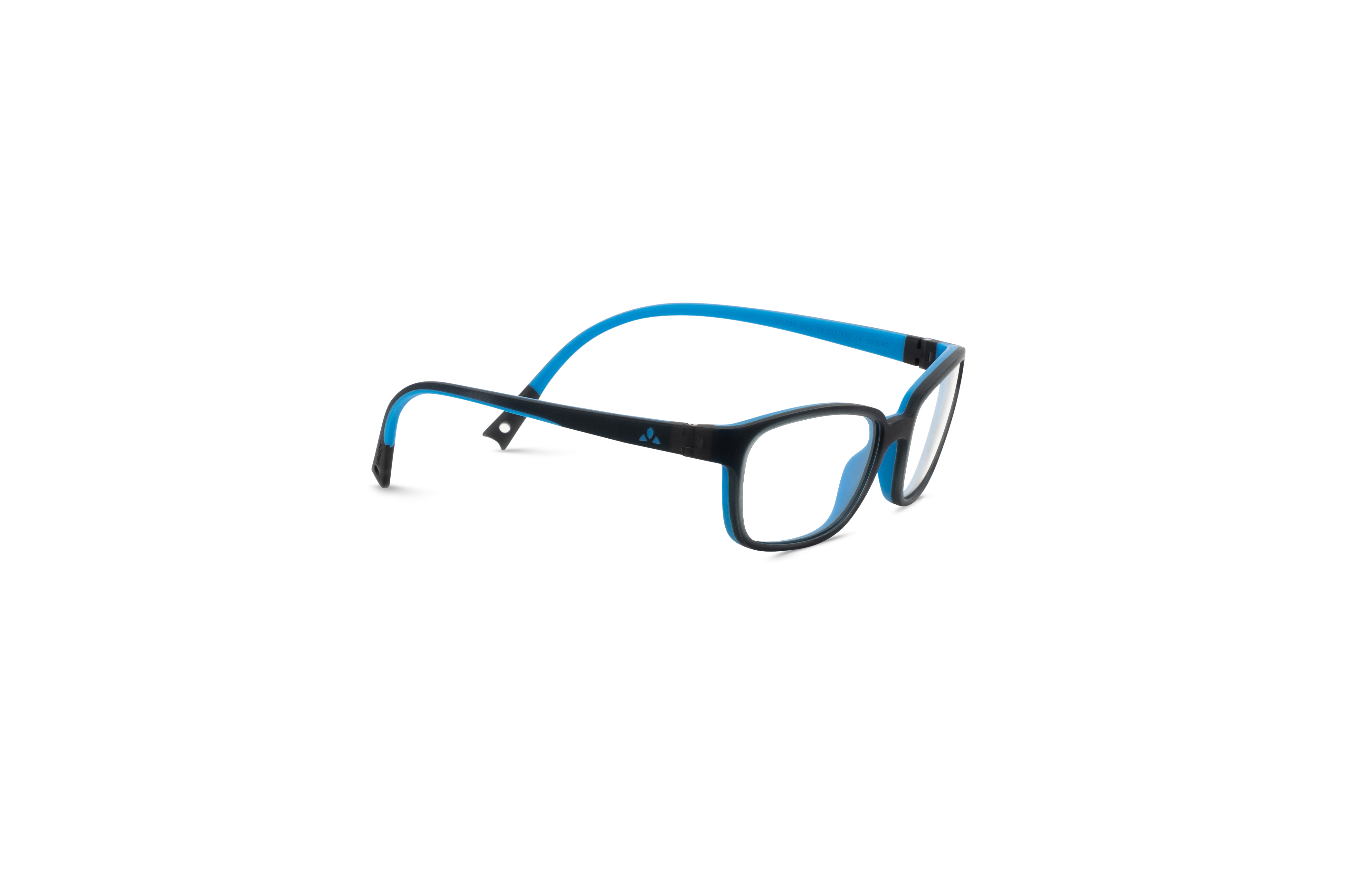 Die Kinderbrille VAUDE VD 700 in Grau mit Seitenansicht.