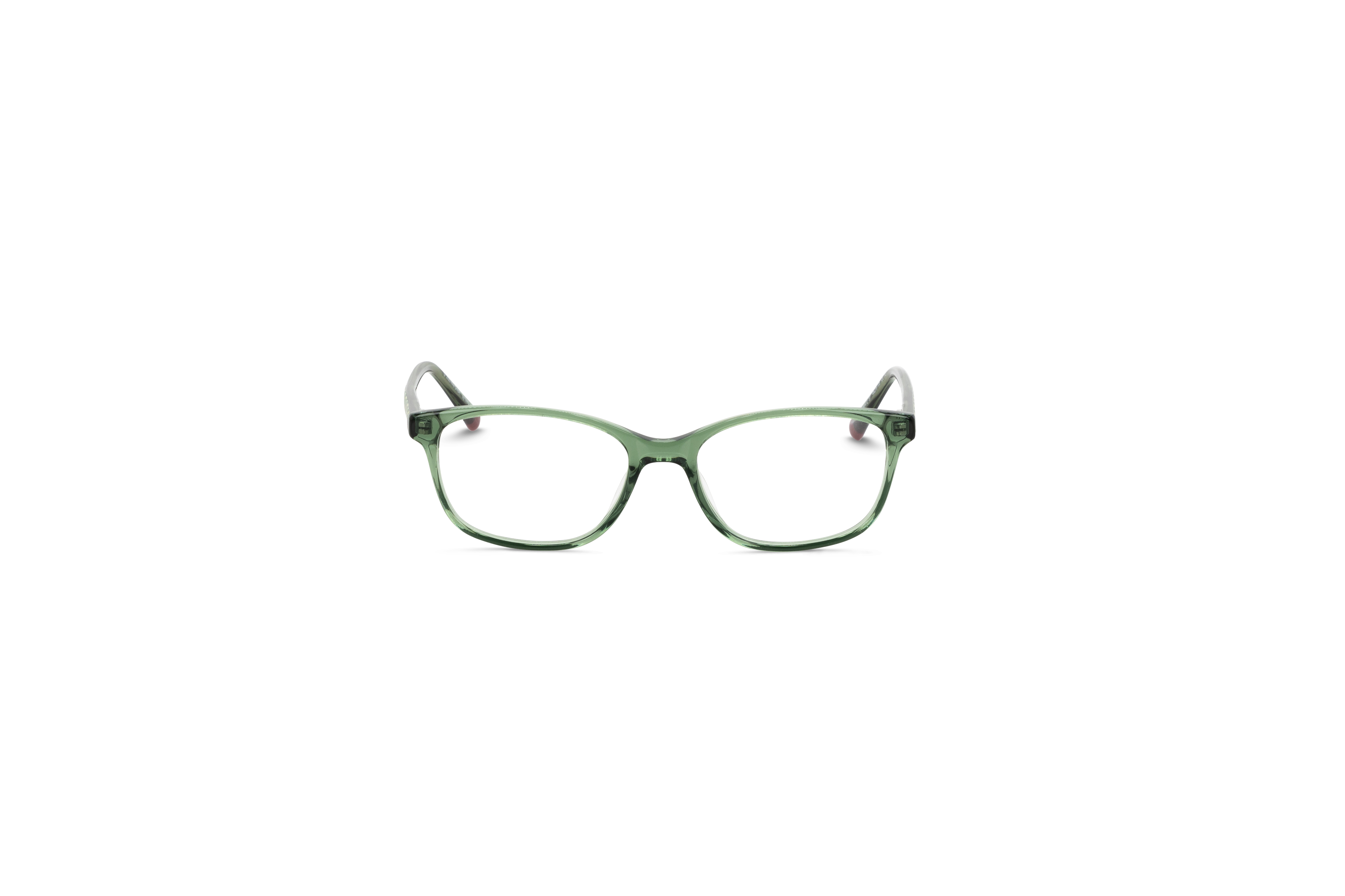 Die Kinderbrille Mia and Me Mia and Me MIA12 in Grün auf weißem Hintergrund in Frontalansicht.