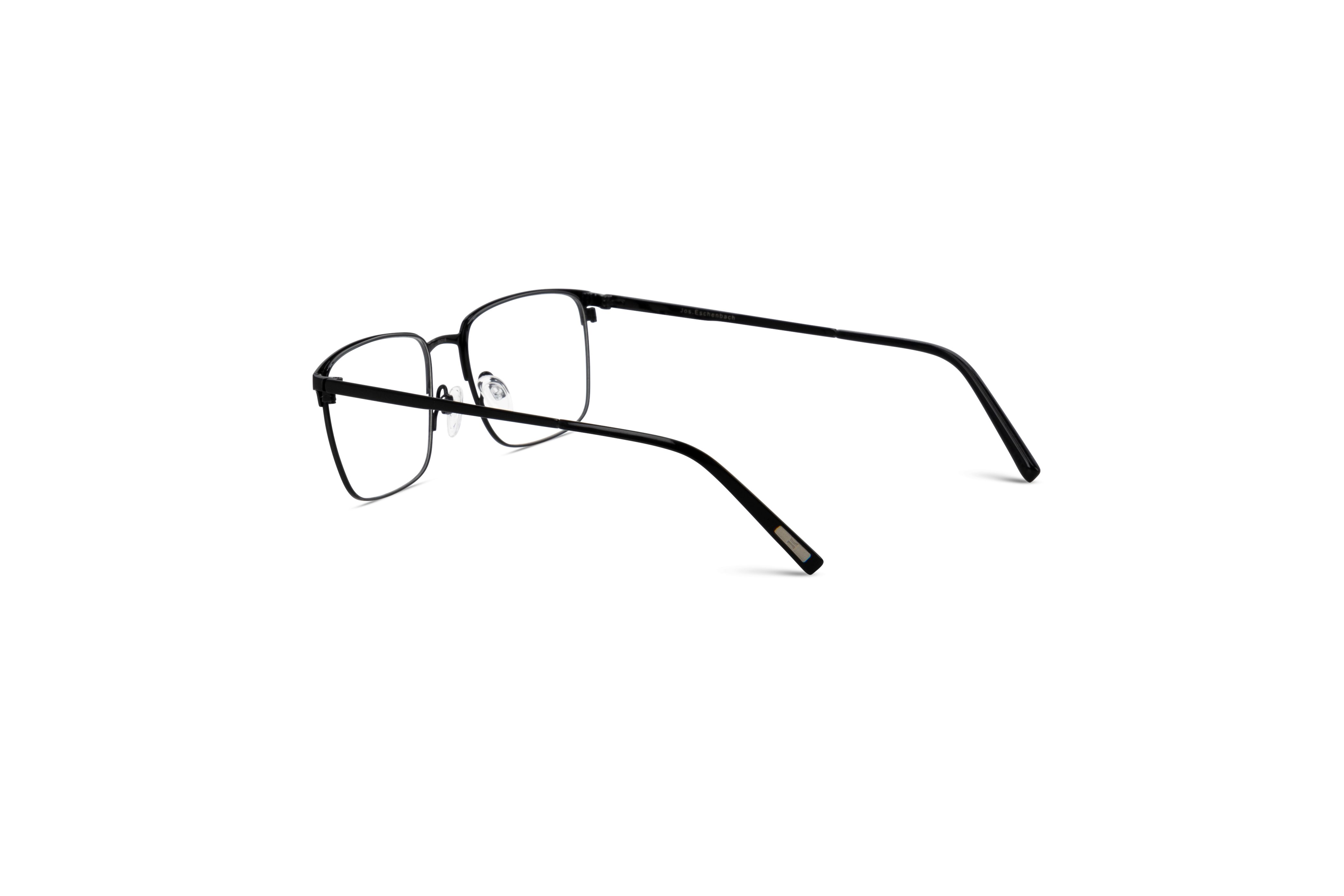 Die Brille Jos. Eschenbach 981048 in Grau mit Innenansicht.