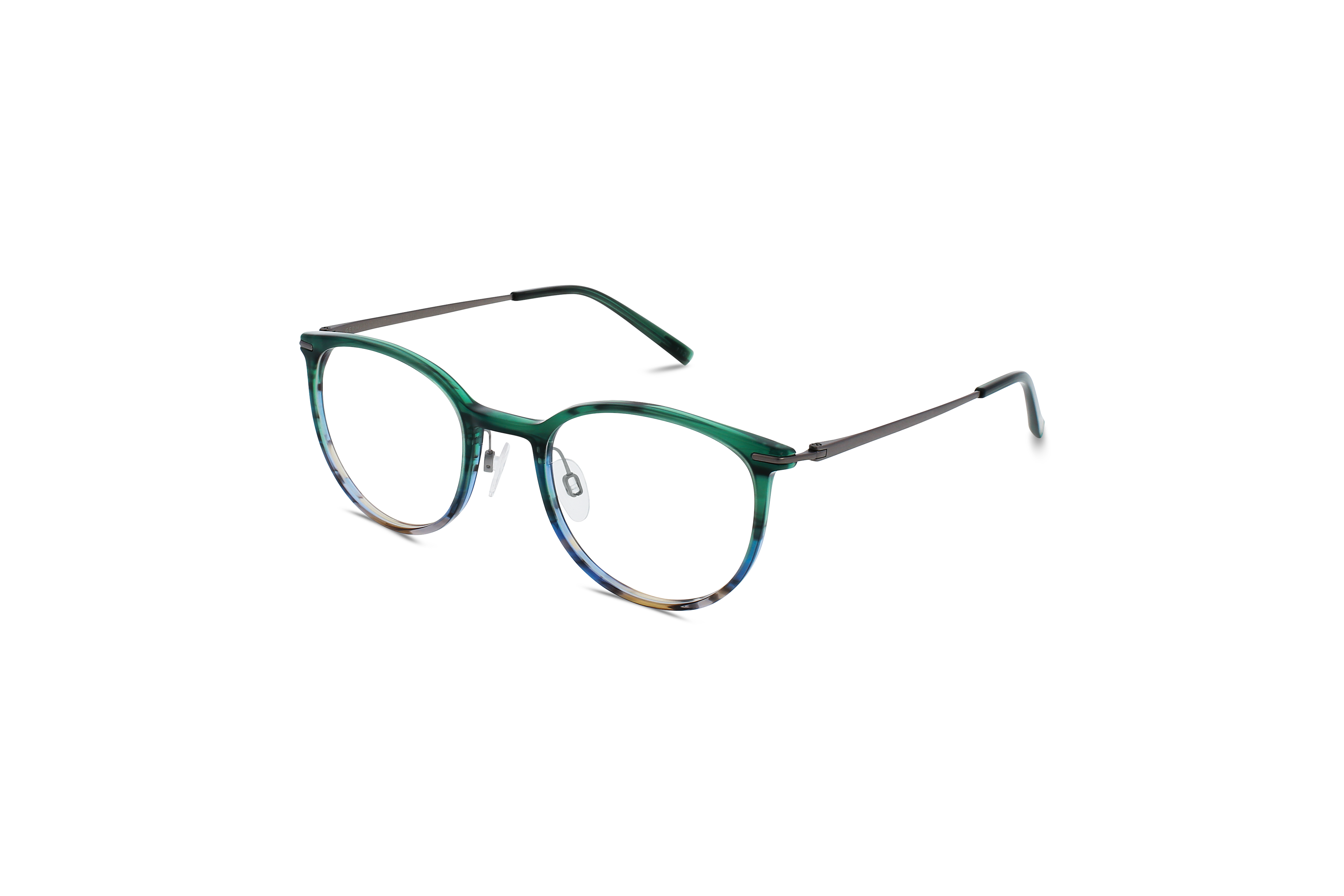 45° Ansicht der Brille Jos. Eschenbach 983016 in Mehrfarbig auf weißem Hintergrund.