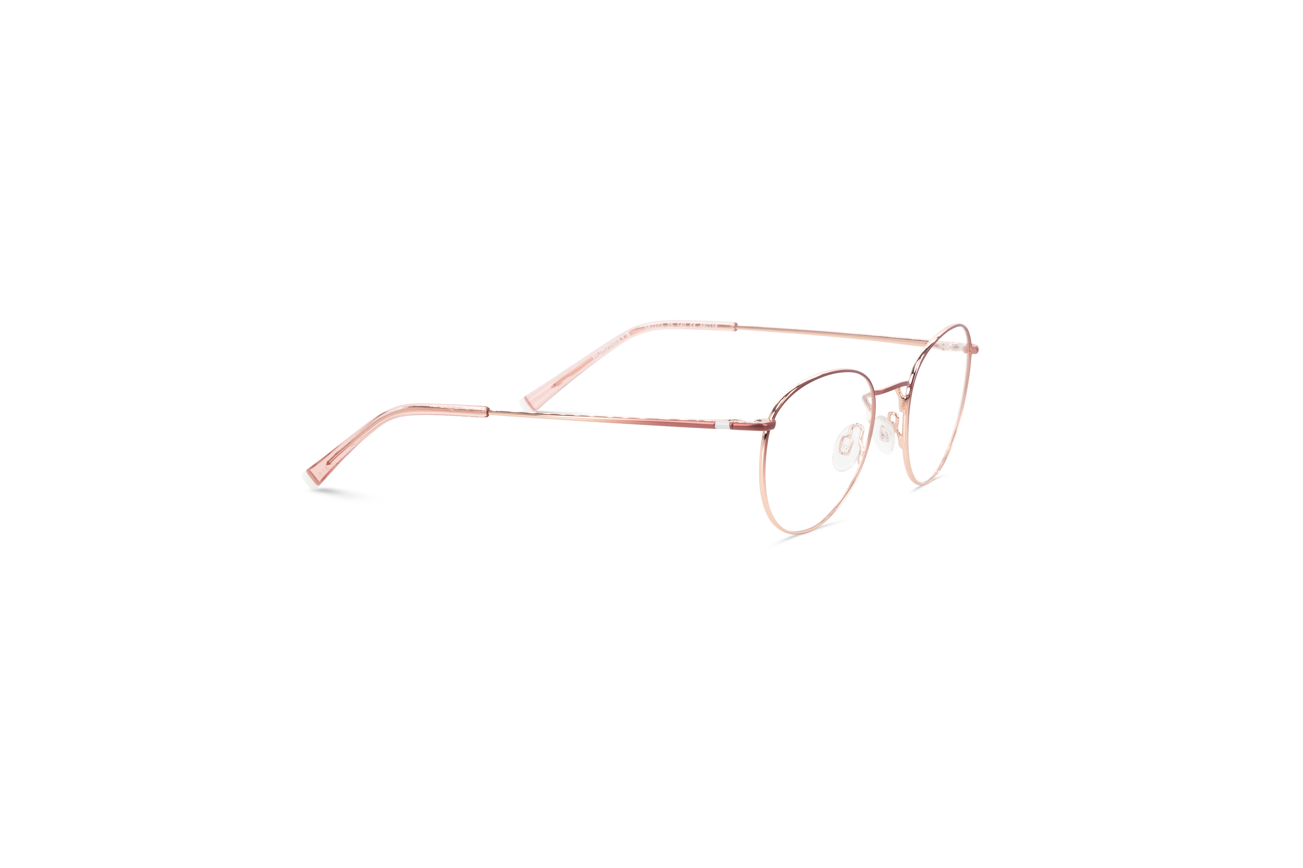 Die Brille Humphrey's 582273 in Pink mit Seitenansicht.