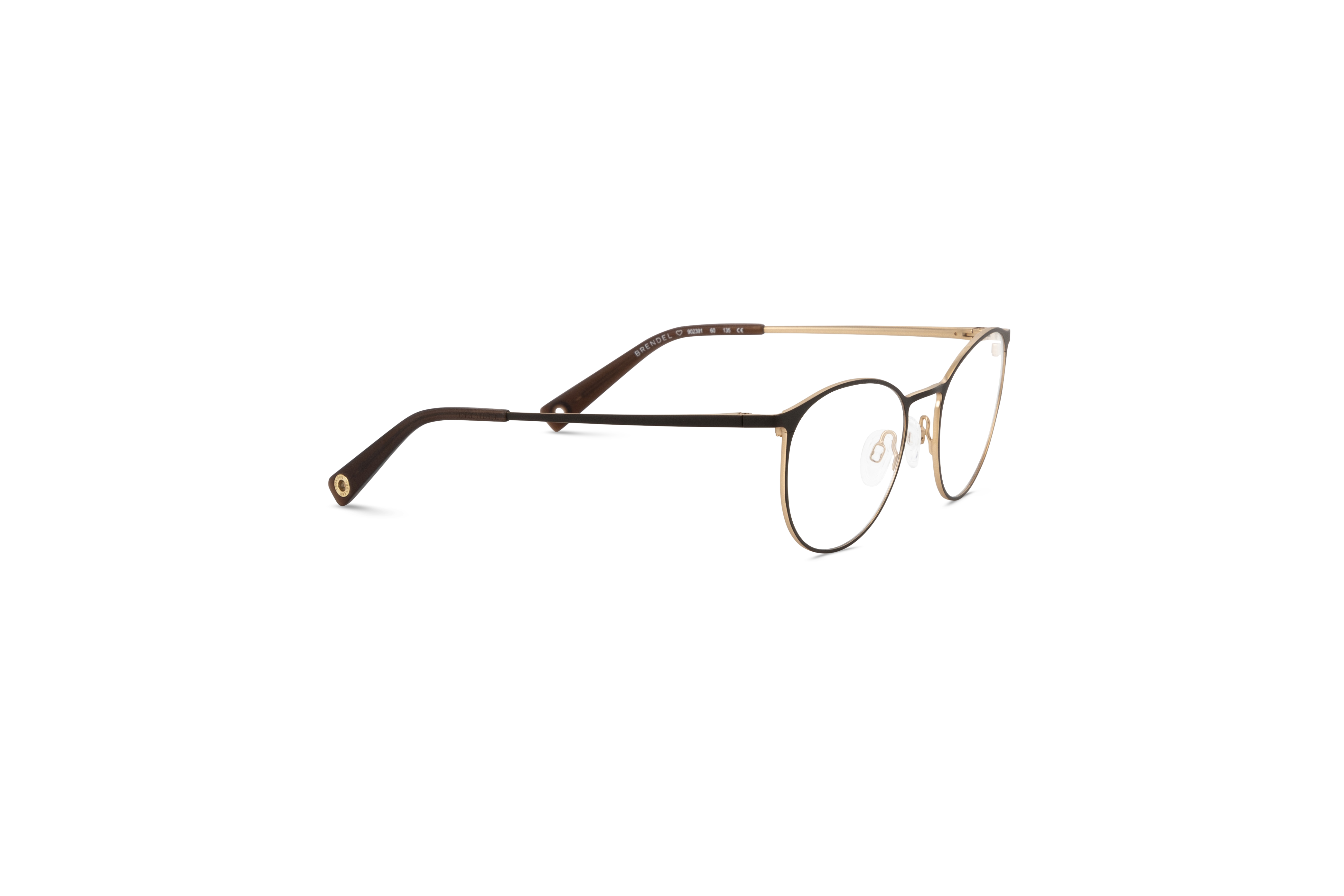 Die Brille Brendel 902391 in Schwarz mit Seitenansicht.