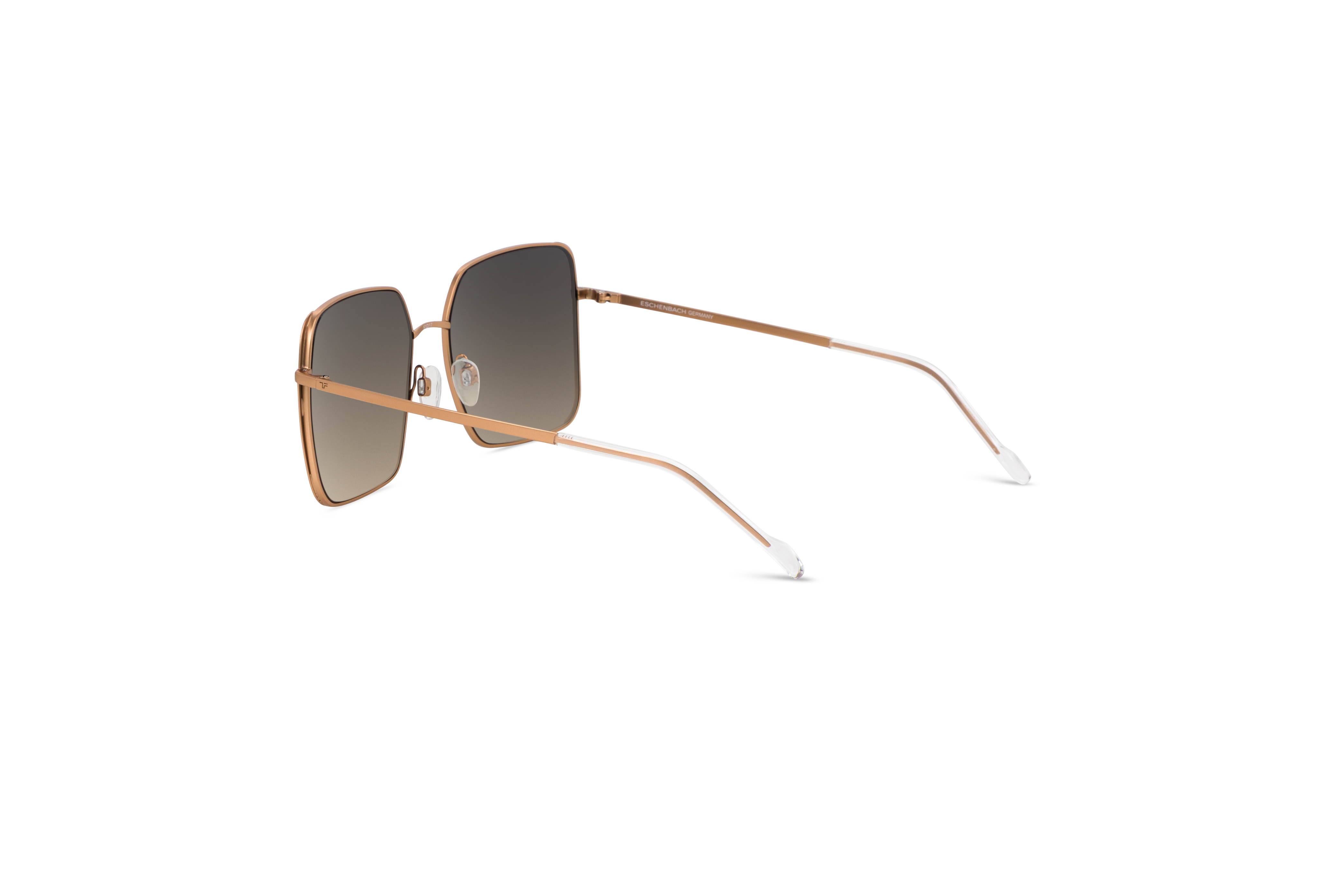 Die Sonnenbrille Titanflex 826701 in Gold mit Innenansicht.