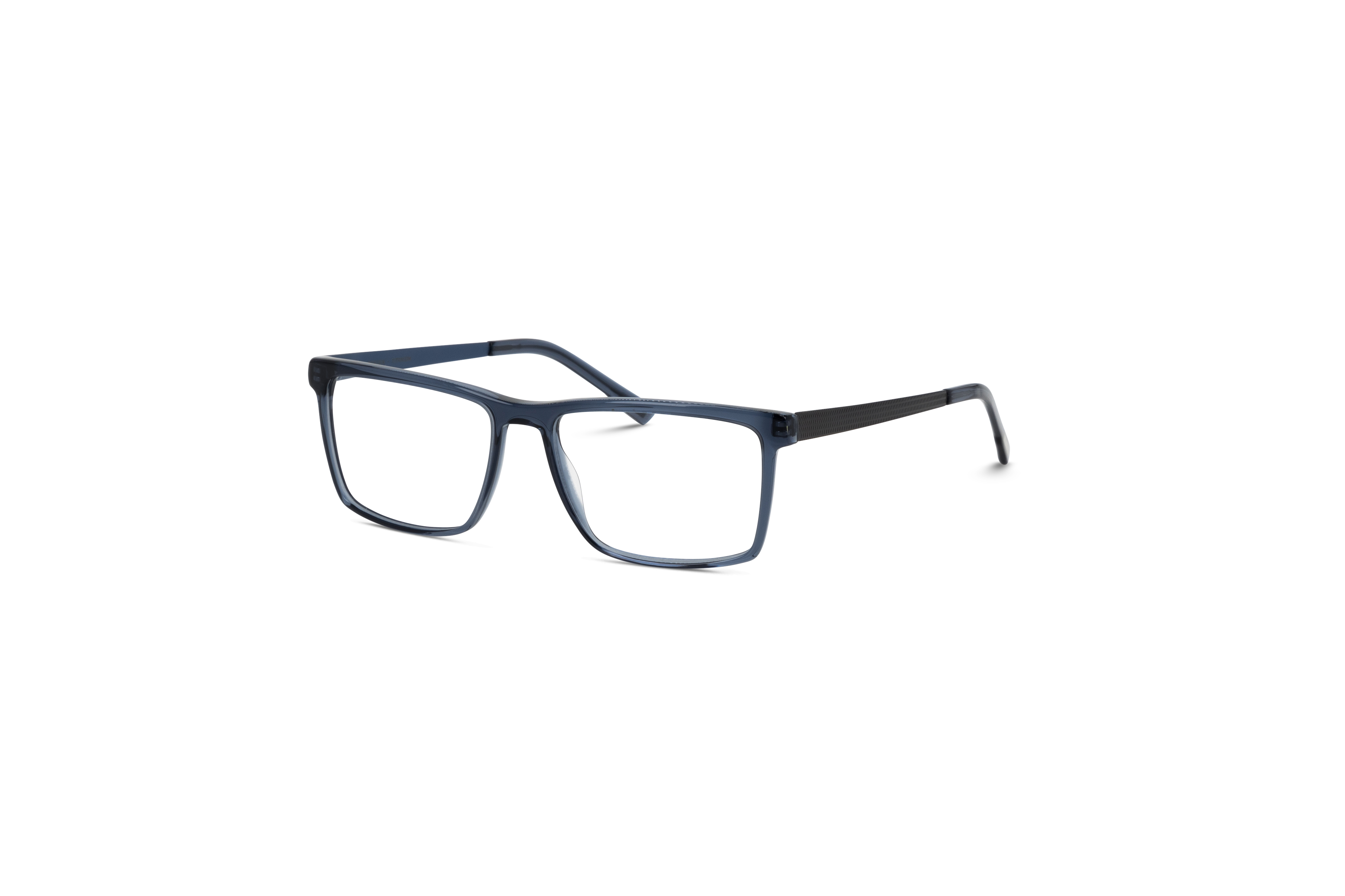 45° Ansicht der Brille Jos. Eschenbach 983021 in Blau auf weißem Hintergrund.