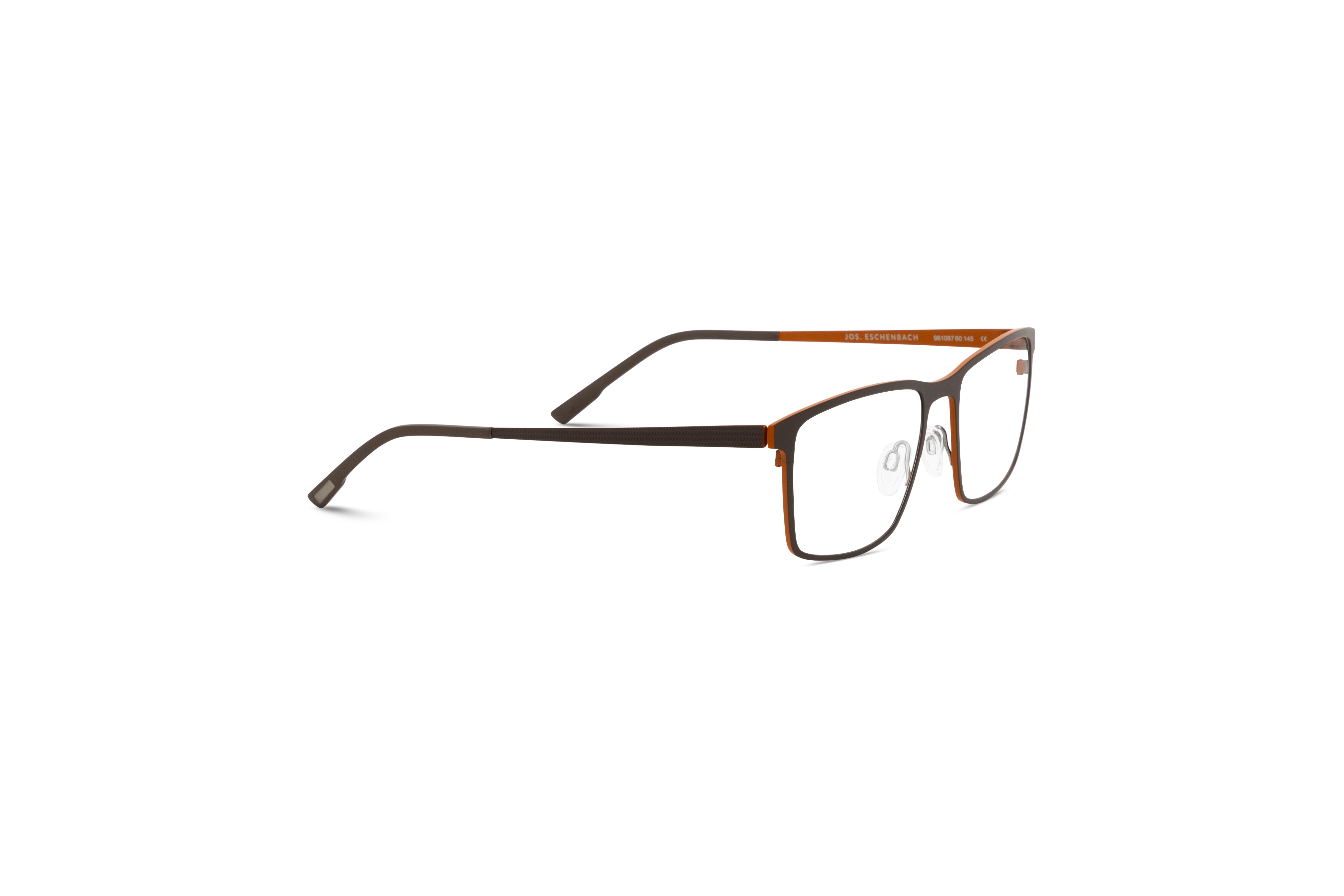 Die Brille Jos. Eschenbach 981087 in Braun mit Seitenansicht.