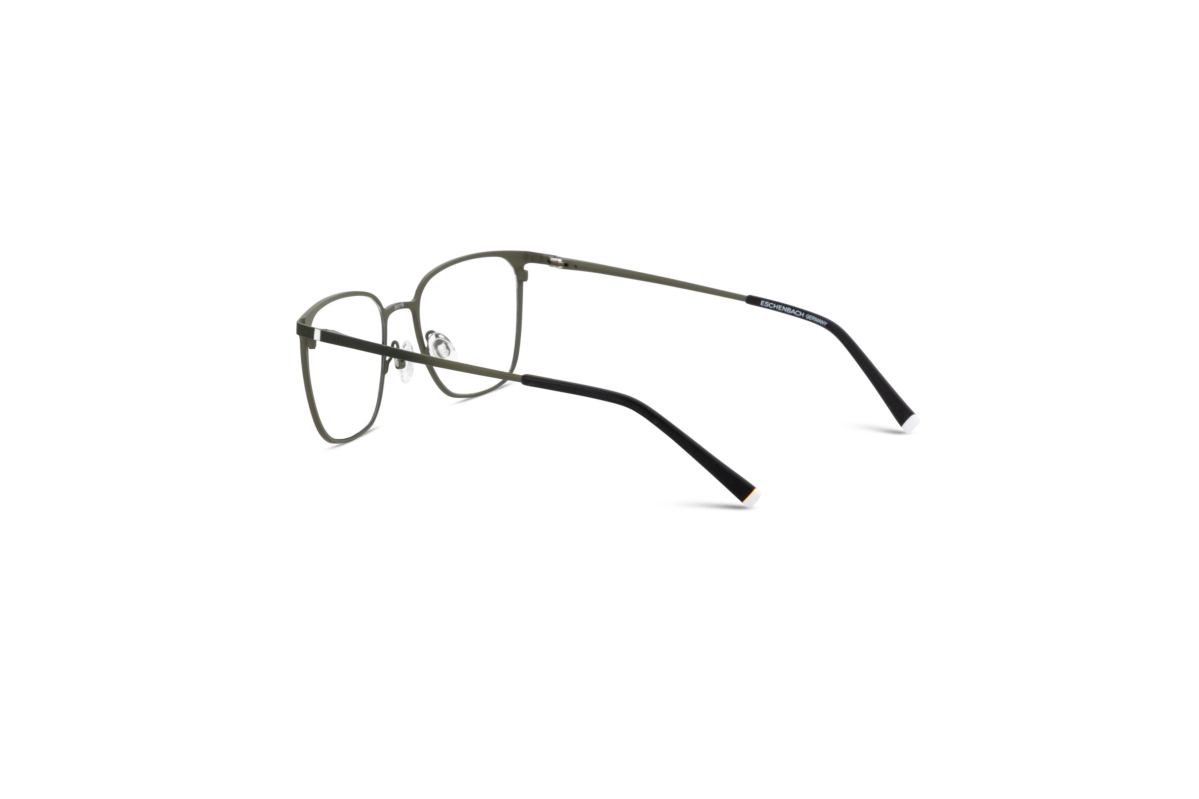 Die Brille Humphrey's 582383 in Grün mit Innenansicht.
