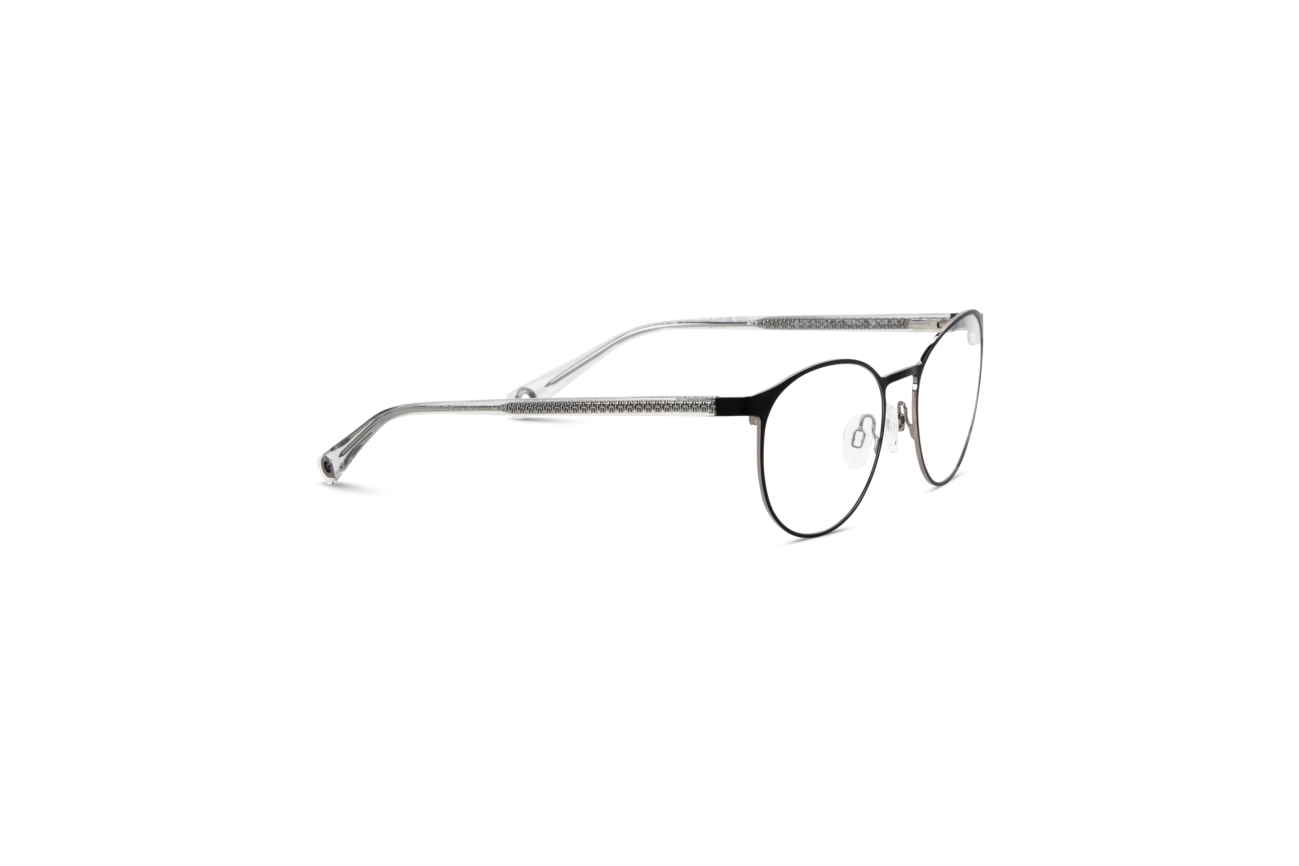 Die Brille Brendel 902421 in Schwarz mit Seitenansicht.