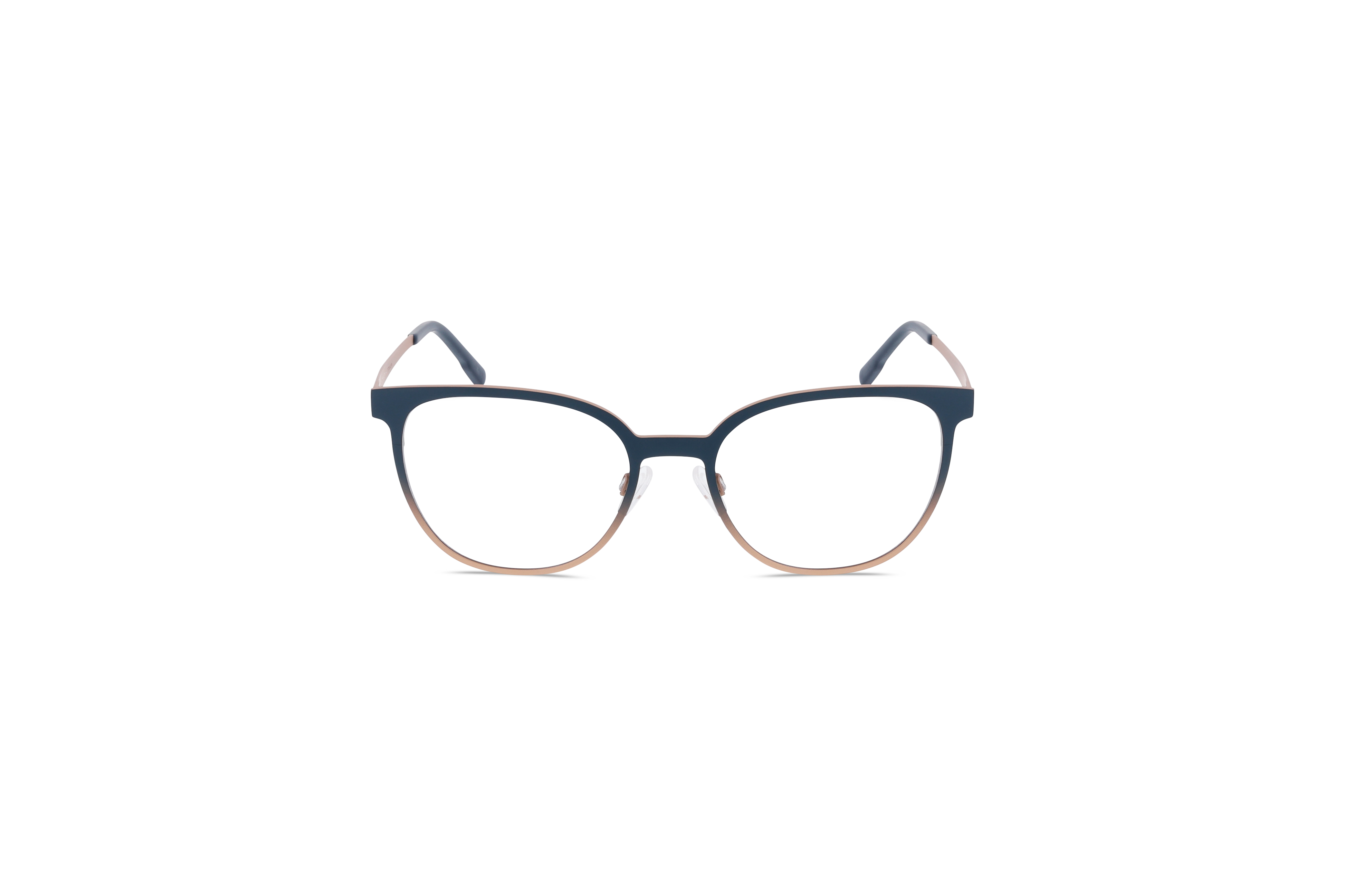 Die Brille Jos. Eschenbach 981099 in Blau auf weißem Hintergrund in Frontalansicht.