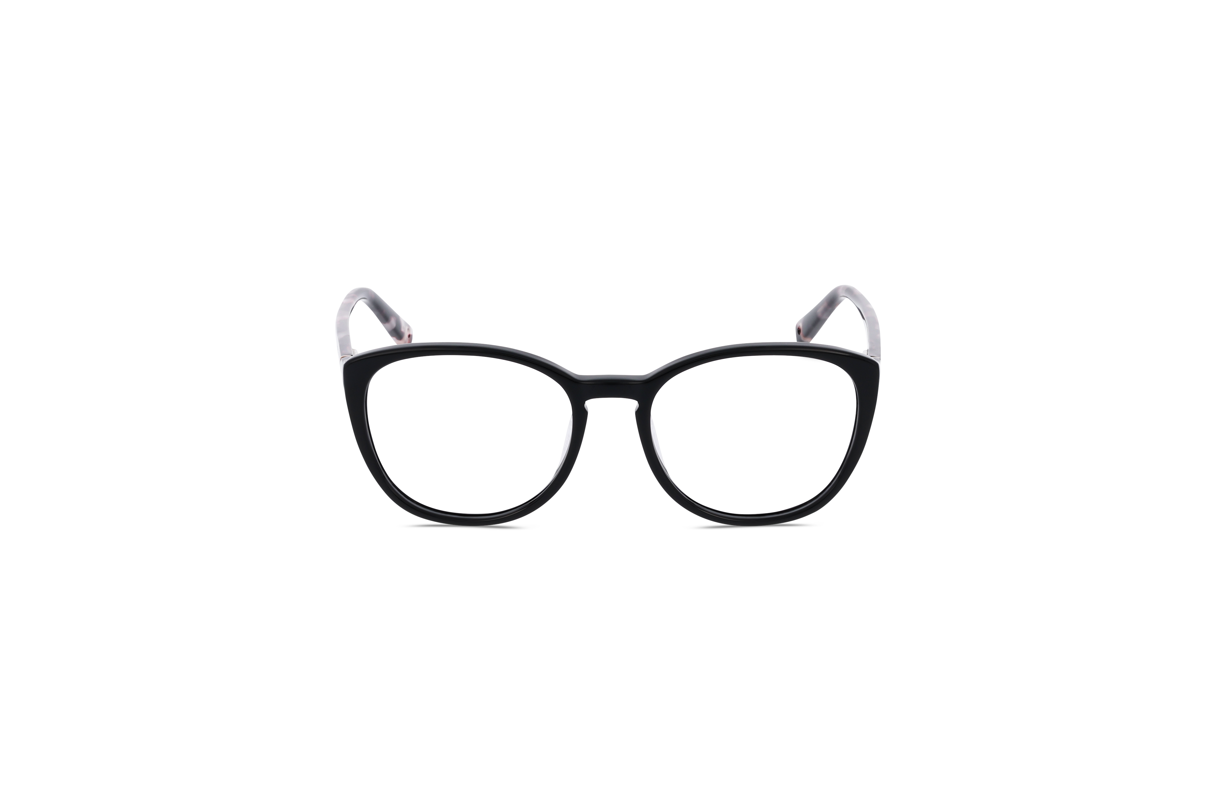 Die Brille Brendel 903200 in Schwarz auf weißem Hintergrund in Frontalansicht.