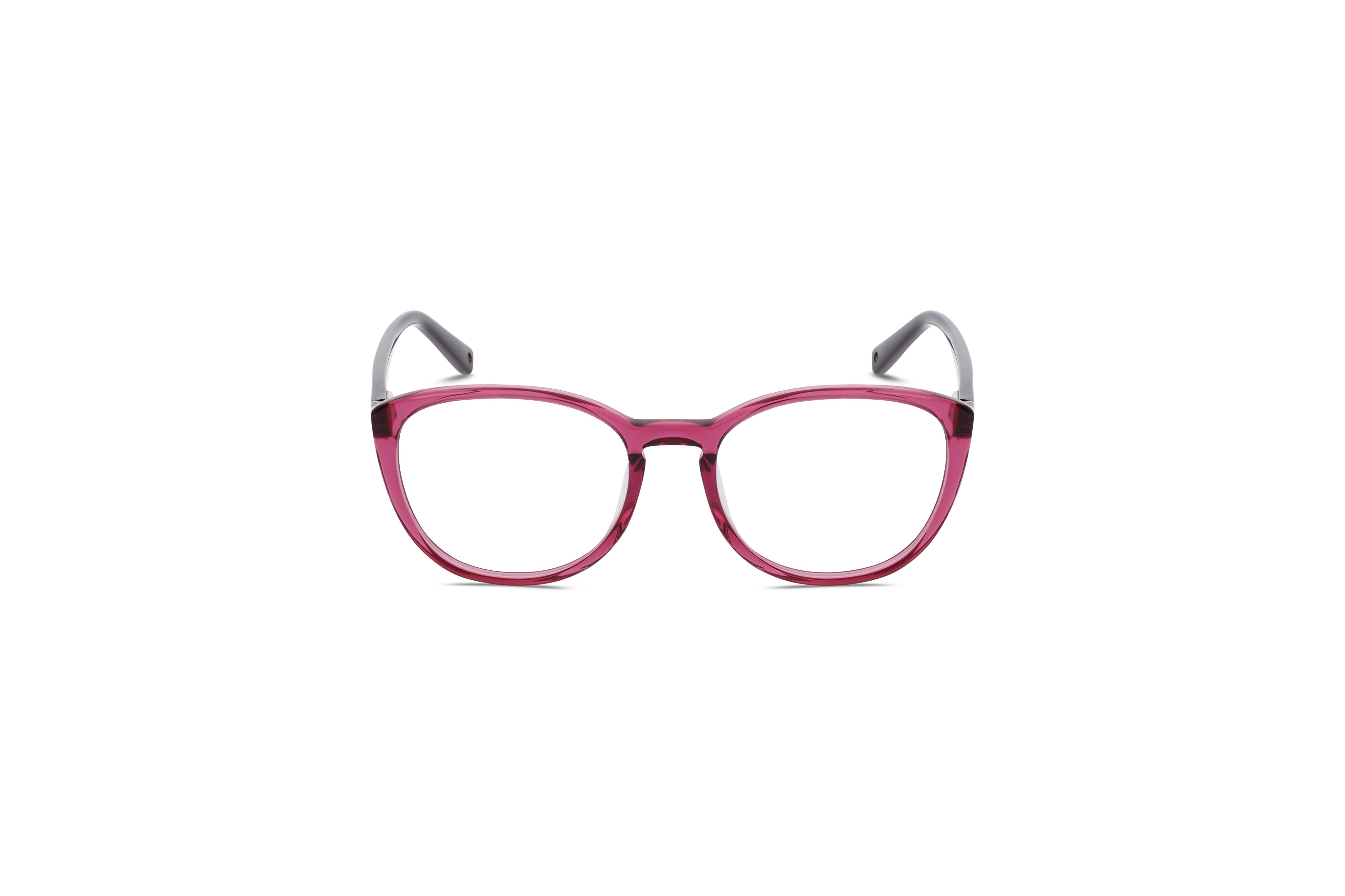 Die Brille Brendel 903200 in Pink auf weißem Hintergrund in Frontalansicht.