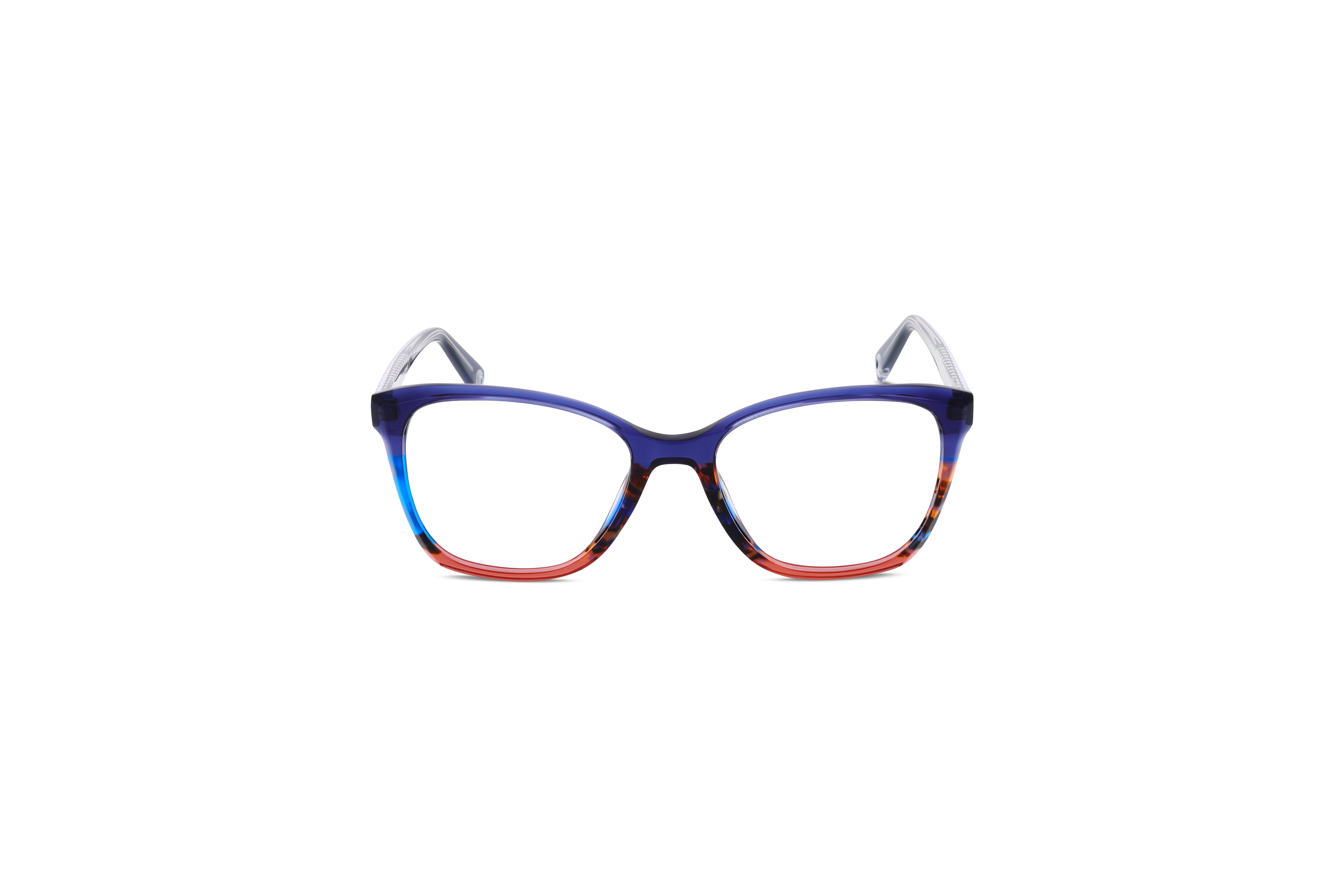 Die Brille Brendel 903202 in Mehrfarbig auf weißem Hintergrund in Frontalansicht.