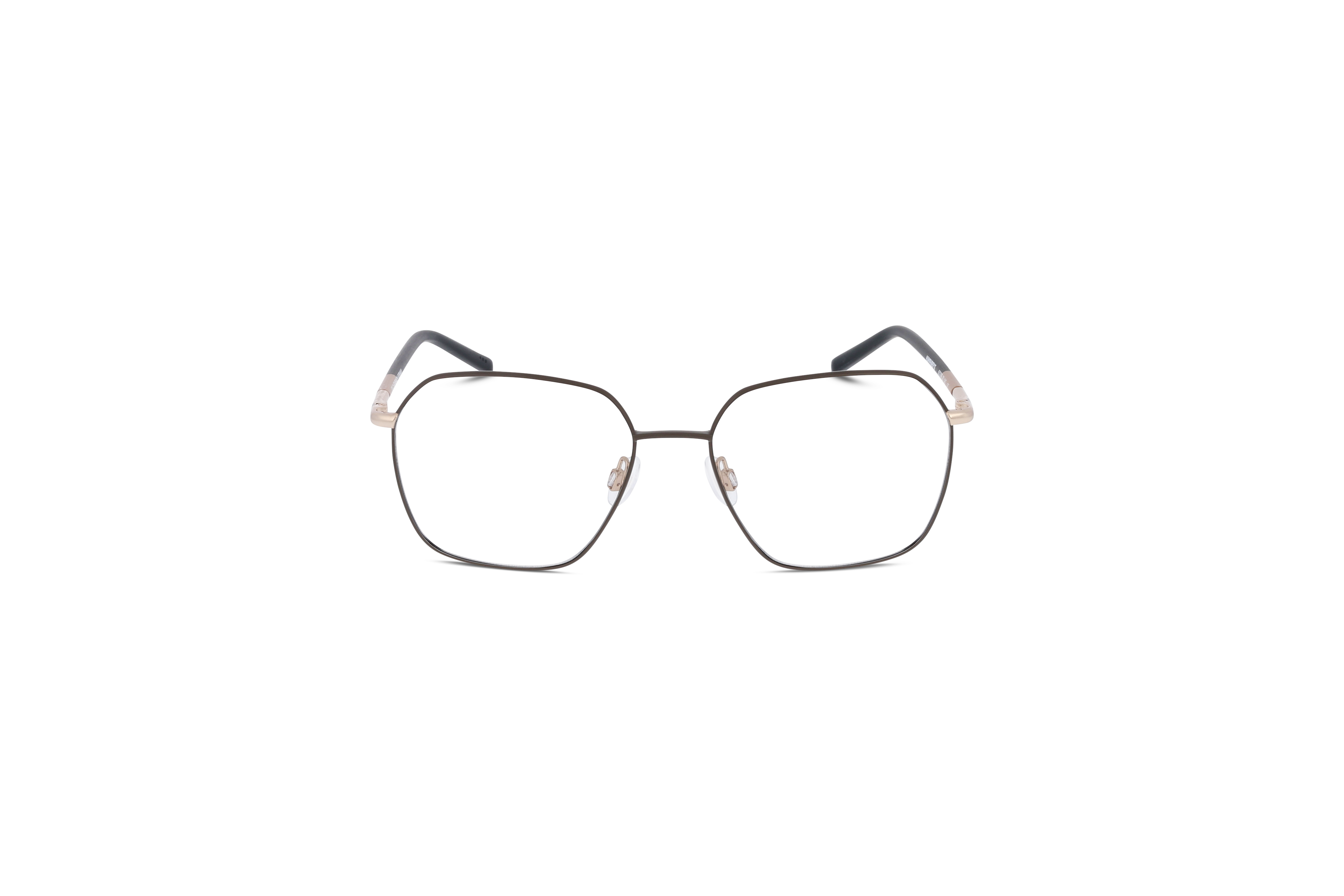 Die Brille Humphrey's 582399 in Braun auf weißem Hintergrund in Frontalansicht.