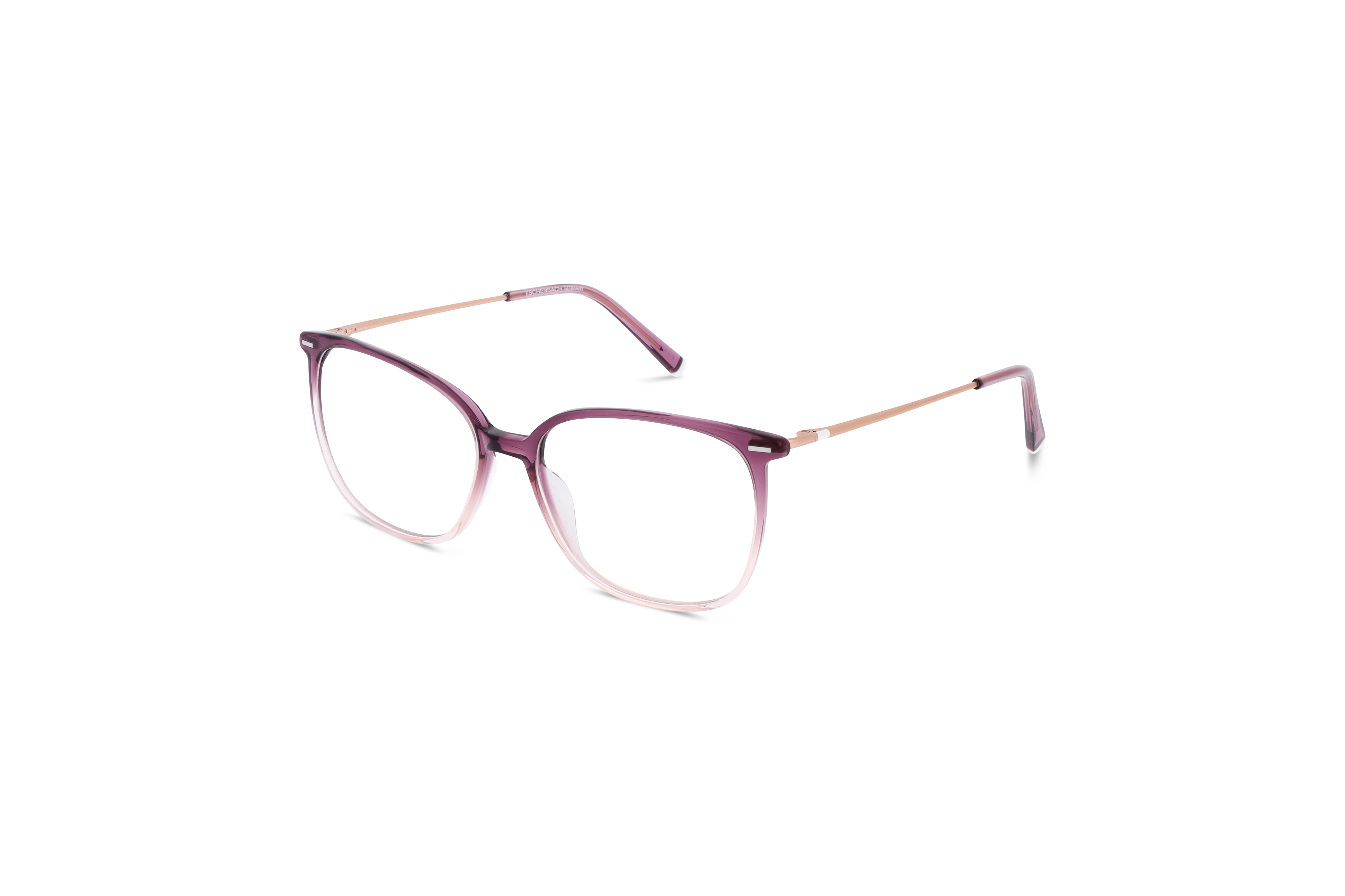 45° Ansicht der Brille Humphrey's 581119 in Violett auf weißem Hintergrund.