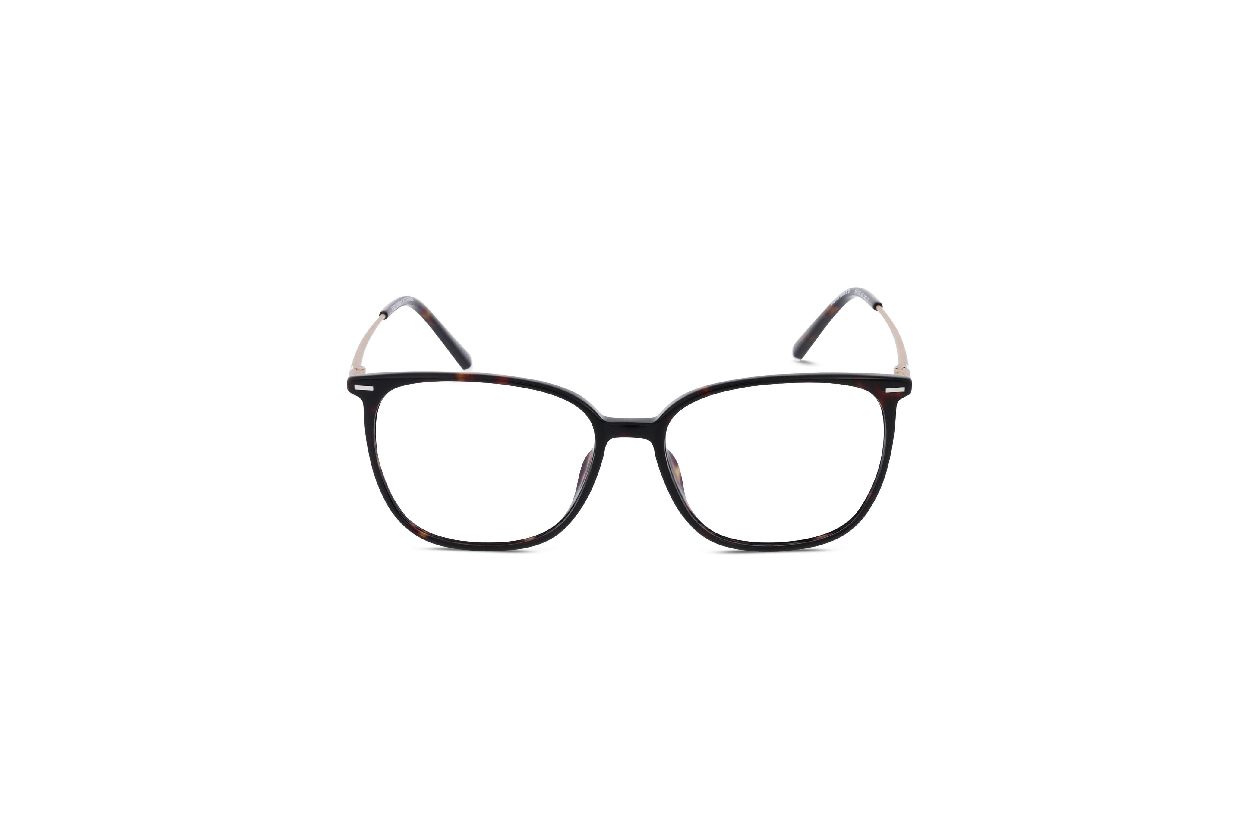 Die Brille Humphrey's 581119 in Schwarz auf weißem Hintergrund in Frontalansicht.