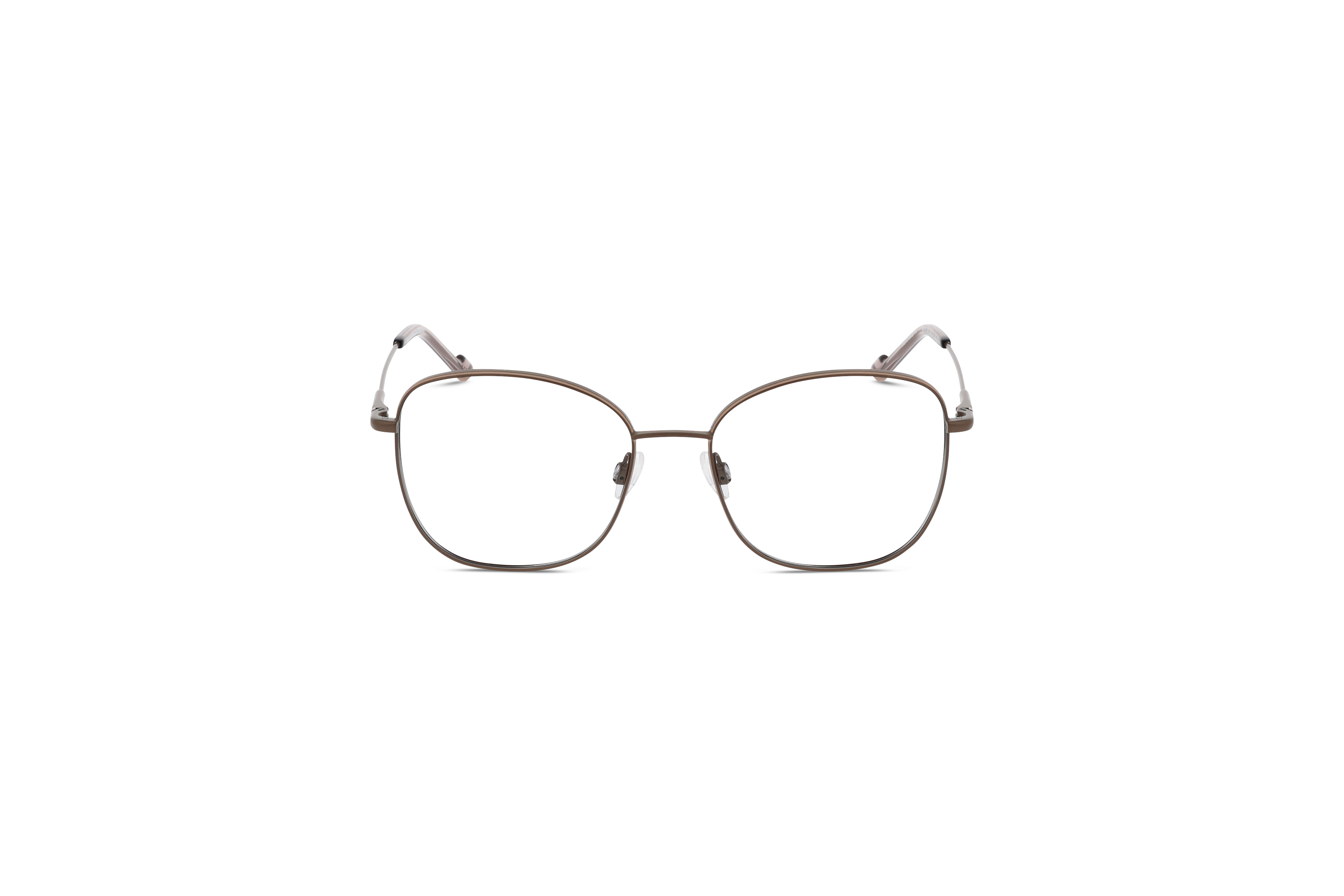 Die Brille Humphrey's 582416 in Braun auf weißem Hintergrund in Frontalansicht.