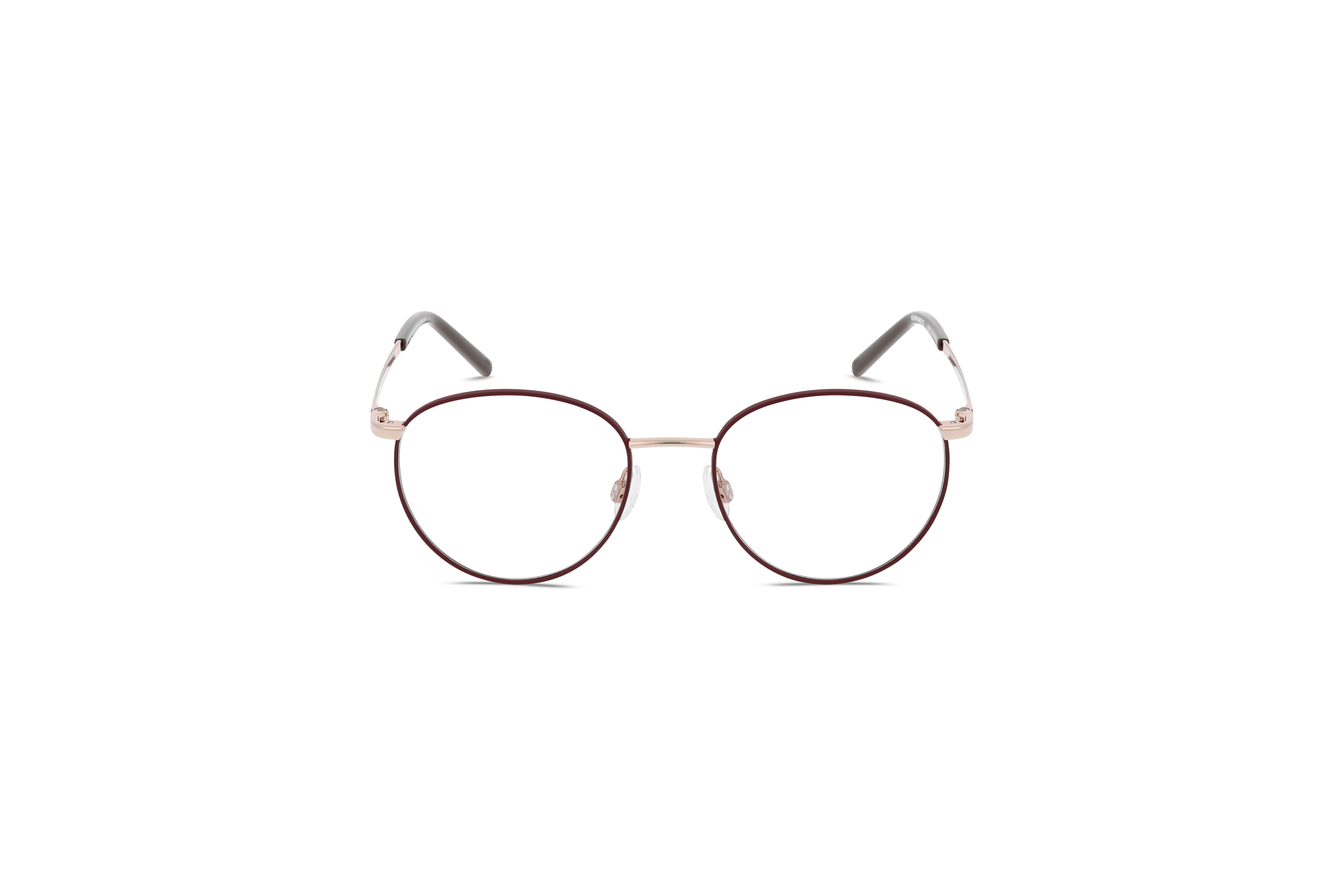 Die Brille Humphrey's 582411 in Braun auf weißem Hintergrund in Frontalansicht.