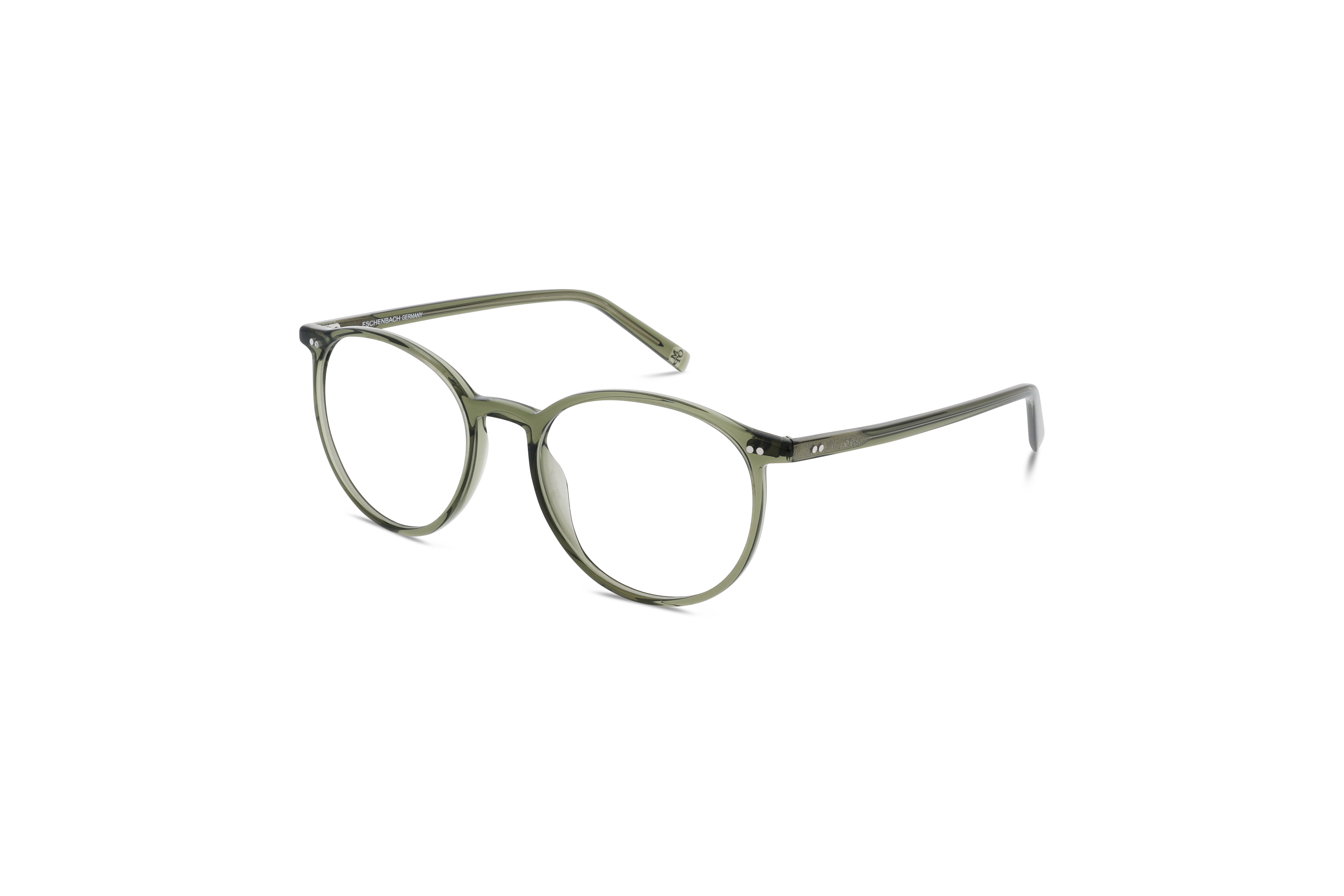 45° Ansicht der Brille Marc O´Polo 503084 in Grün auf weißem Hintergrund.