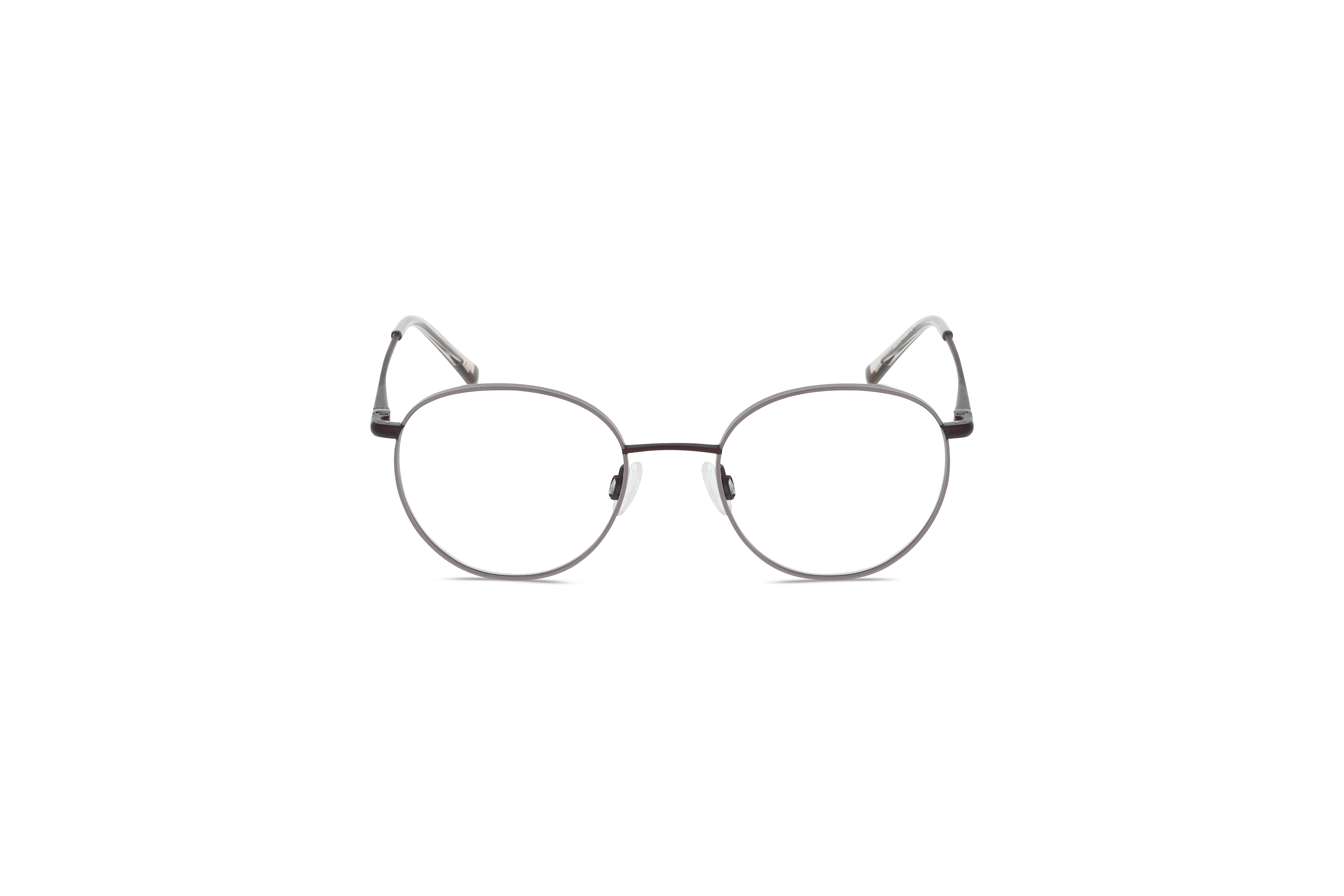 Die Brille Humphrey's 582418 in Grau auf weißem Hintergrund in Frontalansicht.
