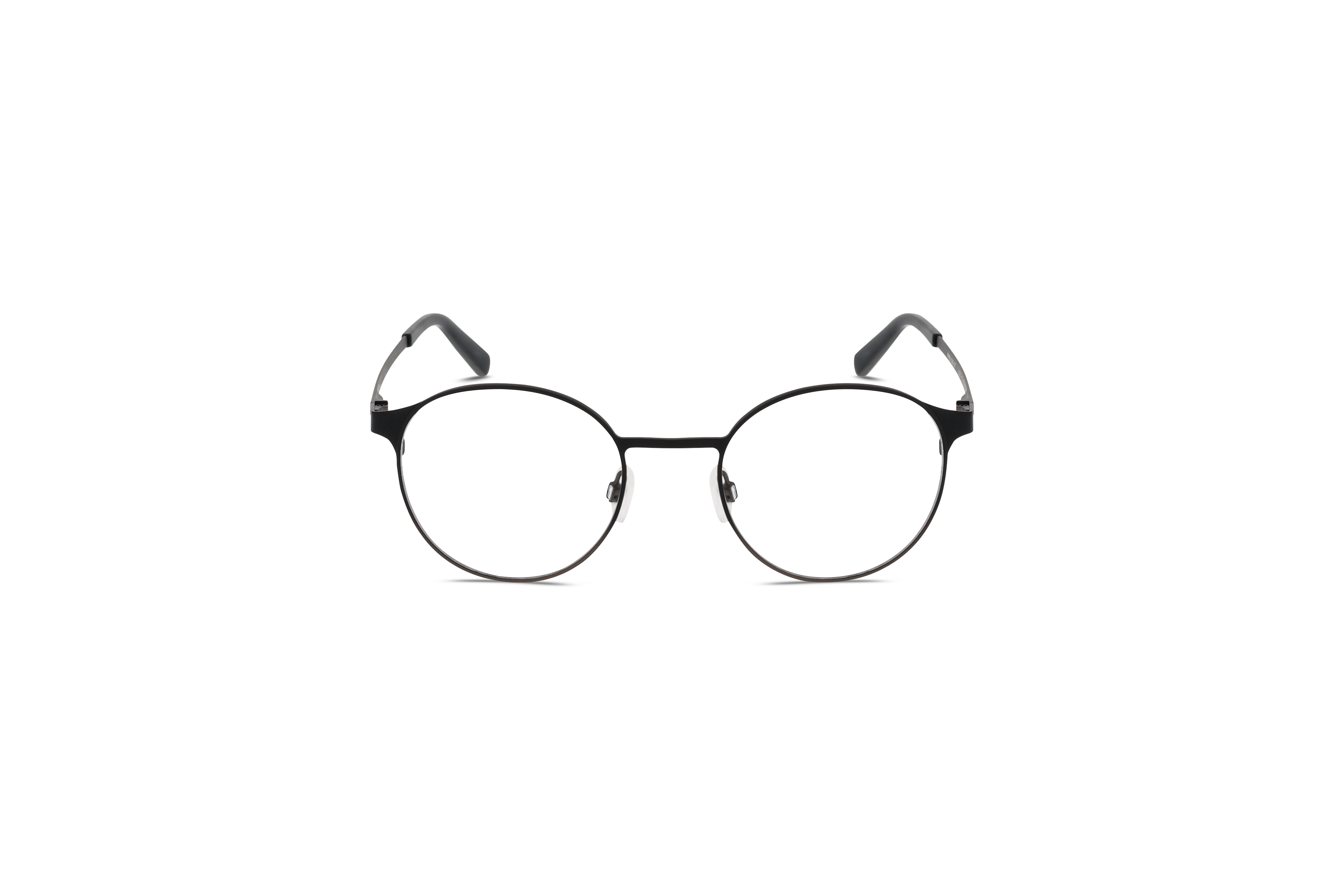 Die Brille Freigeist 862066 in Schwarz auf weißem Hintergrund in Frontalansicht.