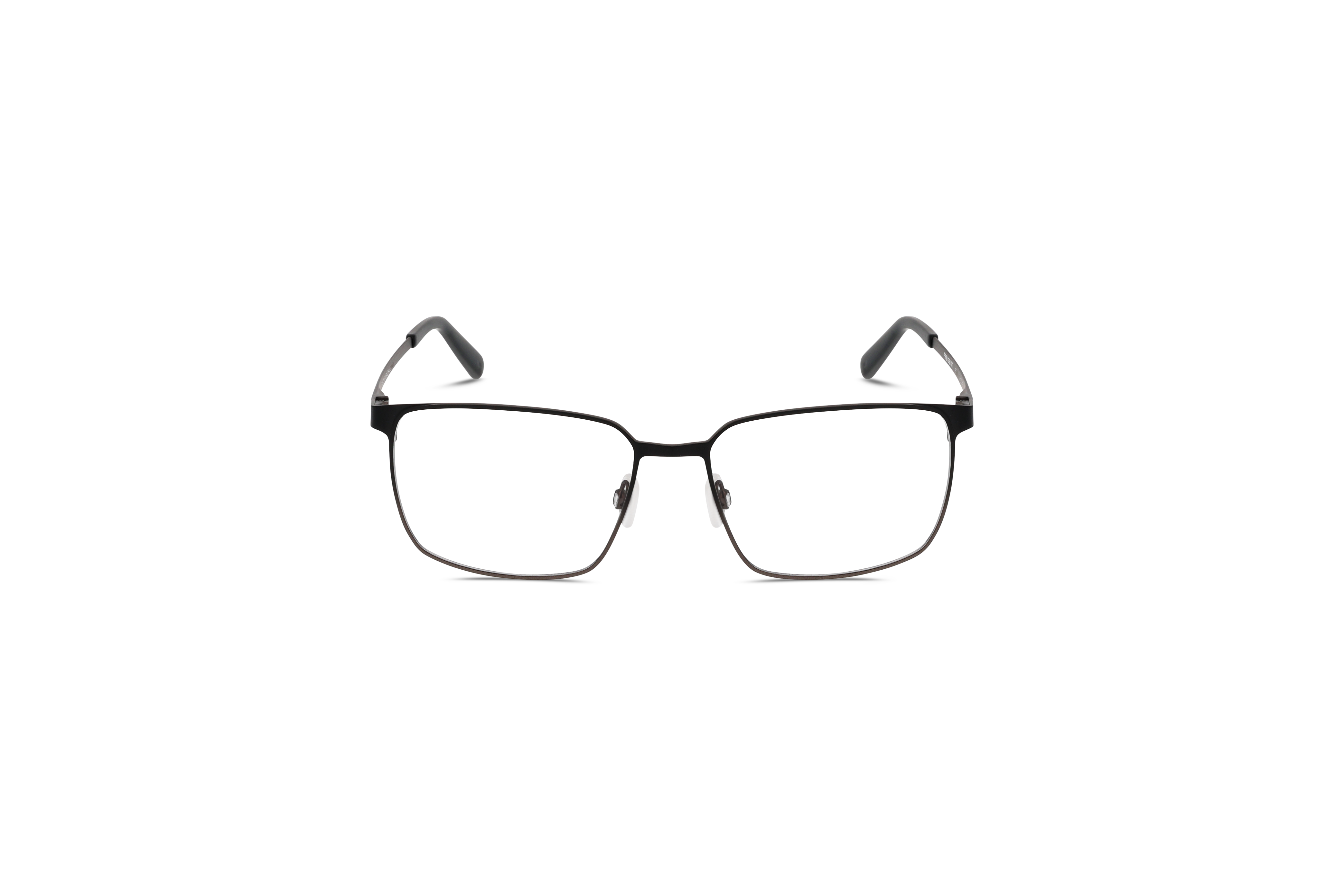 Die Brille Freigeist 862067 in Schwarz auf weißem Hintergrund in Frontalansicht.