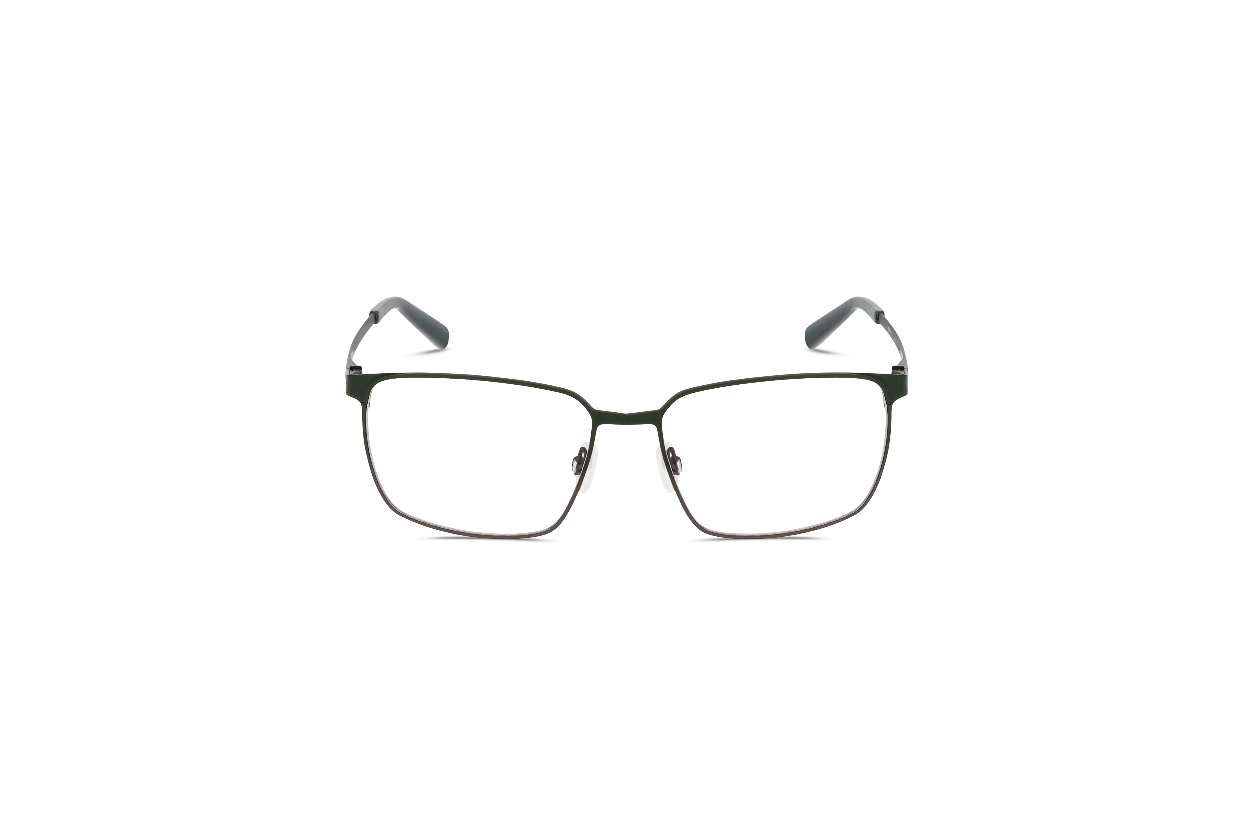 Die Brille Freigeist 862067 in Grün auf weißem Hintergrund in Frontalansicht.