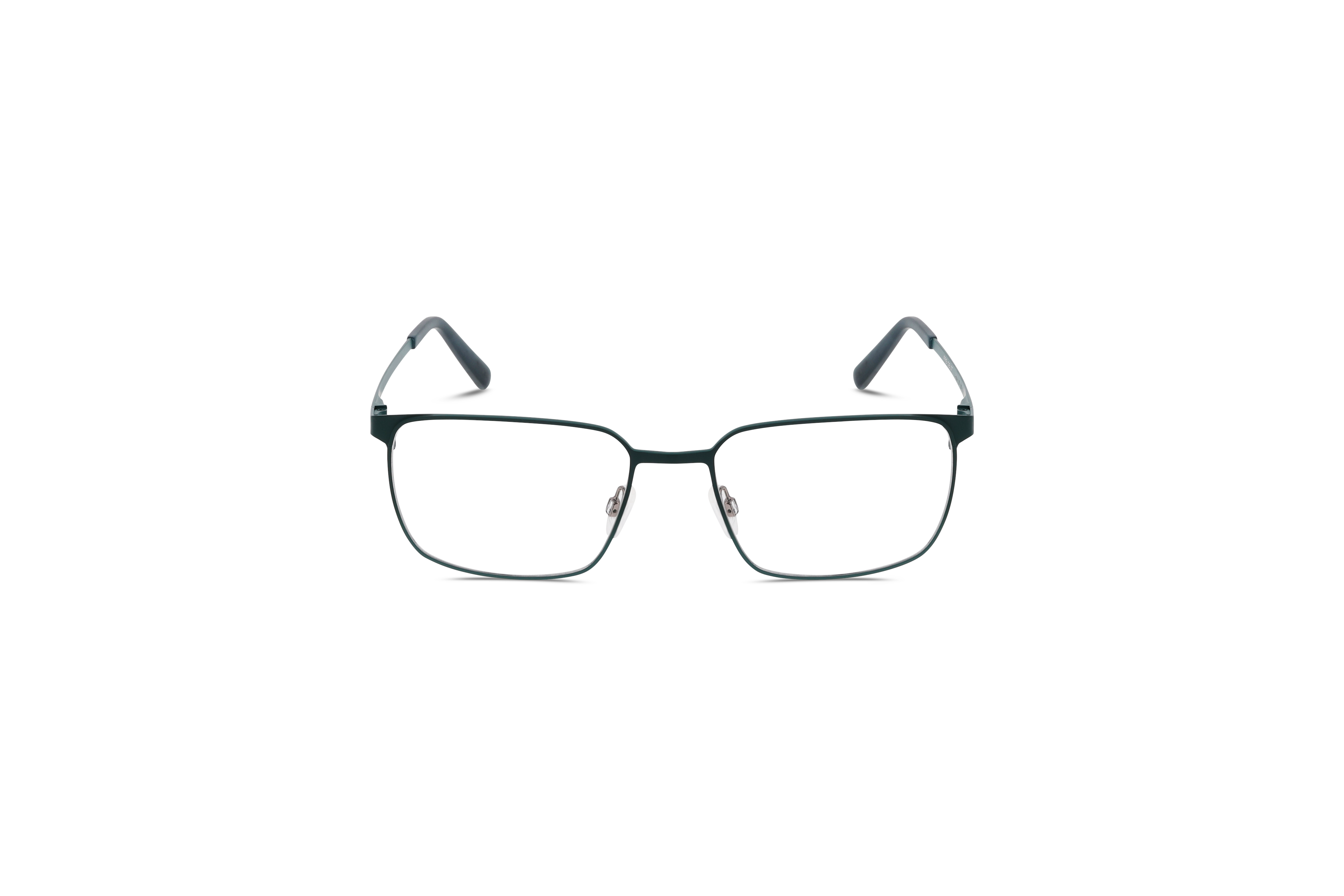 Die Brille Freigeist 862067 in Türkis auf weißem Hintergrund in Frontalansicht.