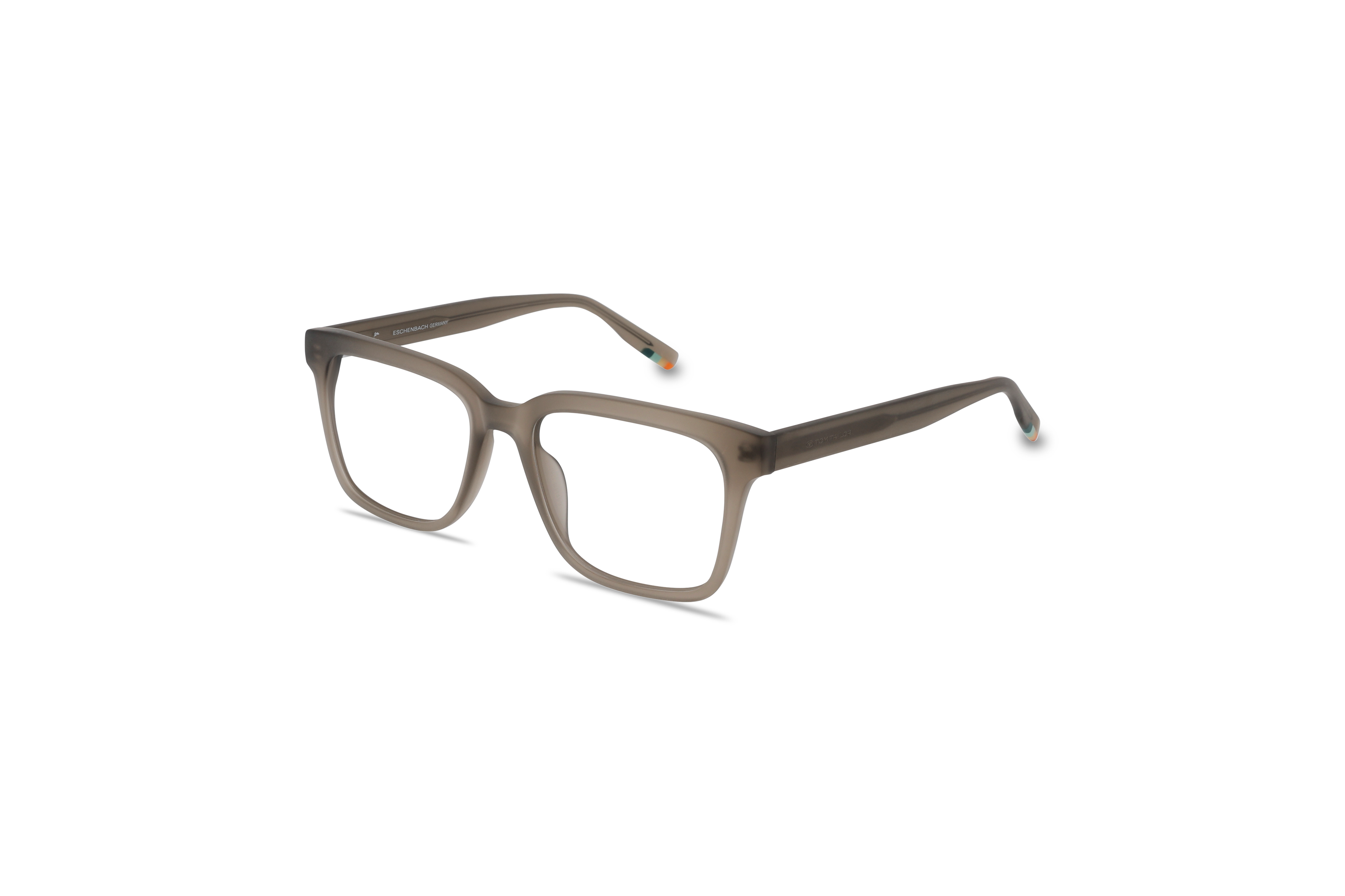 45° Ansicht der Brille Tom Tailor 673002 in Grün auf weißem Hintergrund.