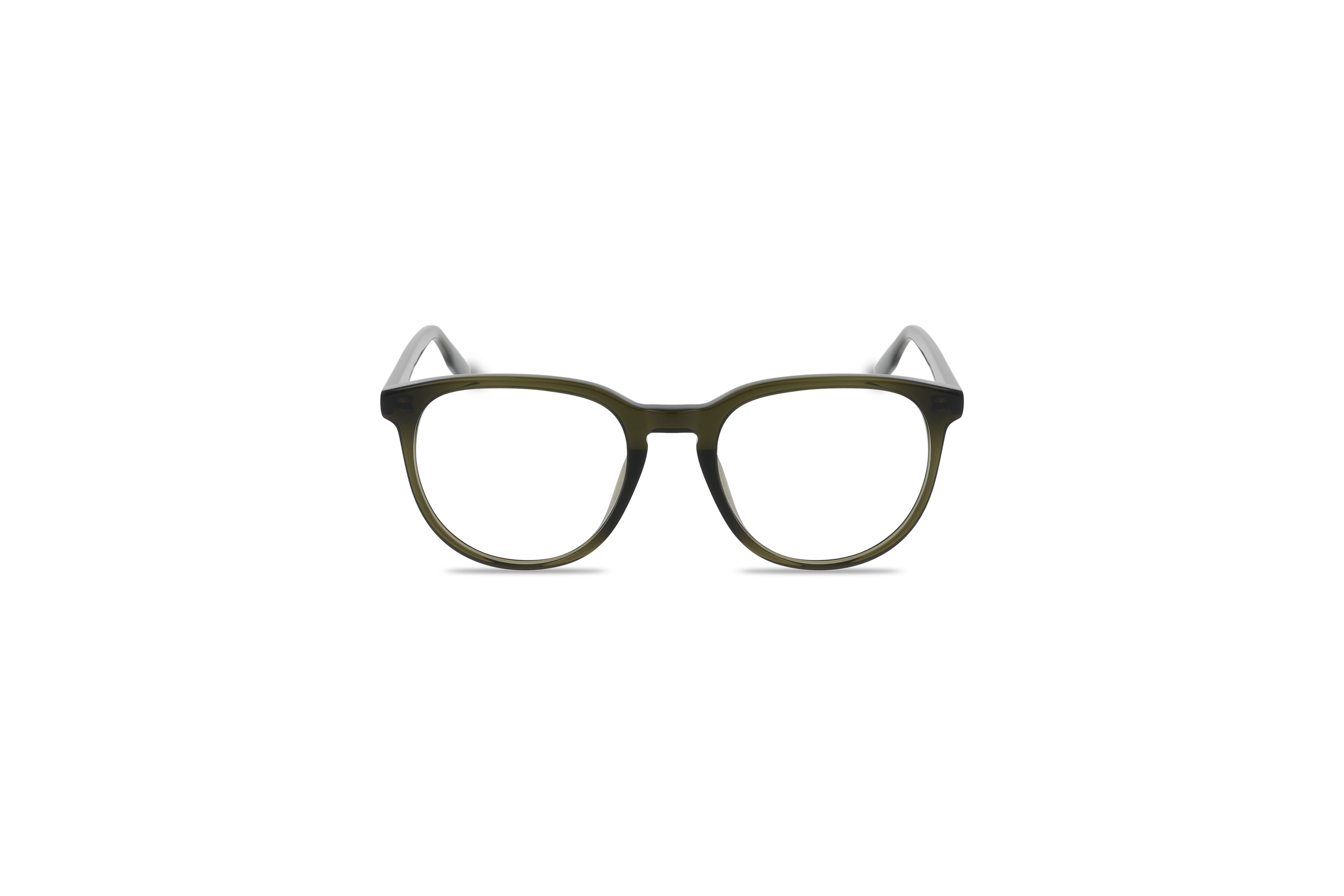 Die Brille Tom Tailor 673006 in Grün auf weißem Hintergrund in Frontalansicht.