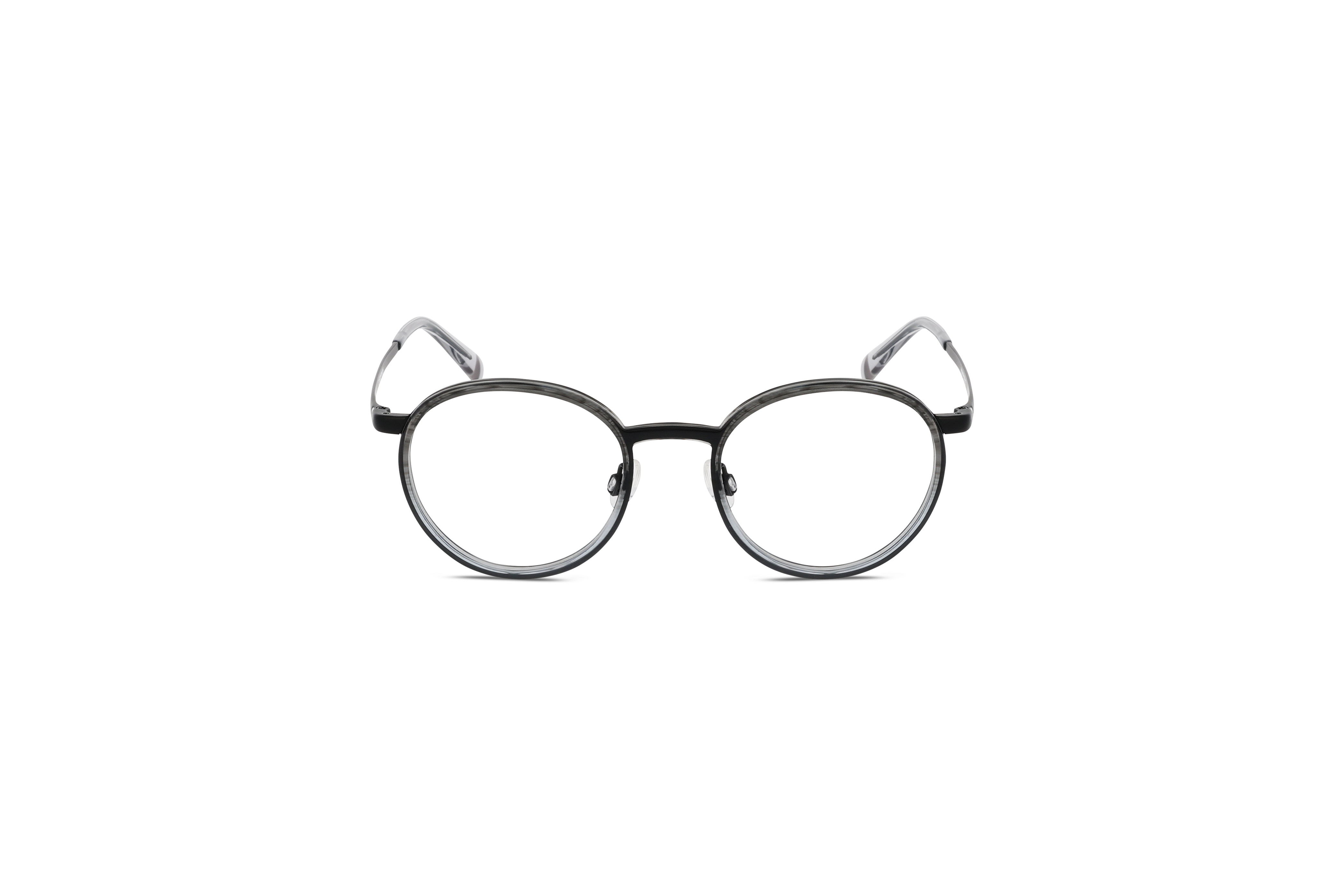 Die Brille Humphrey's 581155 in Grau auf weißem Hintergrund in Frontalansicht.