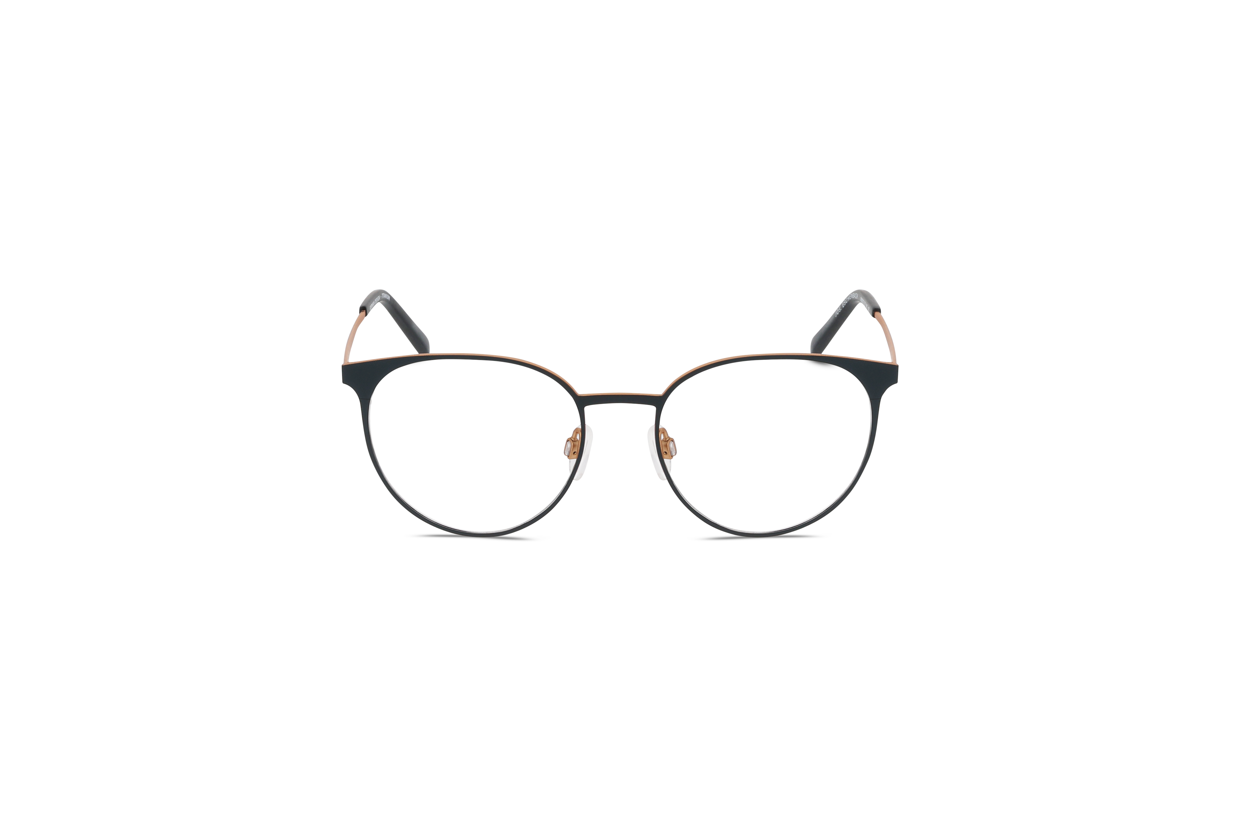 Die Brille Jos. Eschenbach 980003 in Grau auf weißem Hintergrund in Frontalansicht.