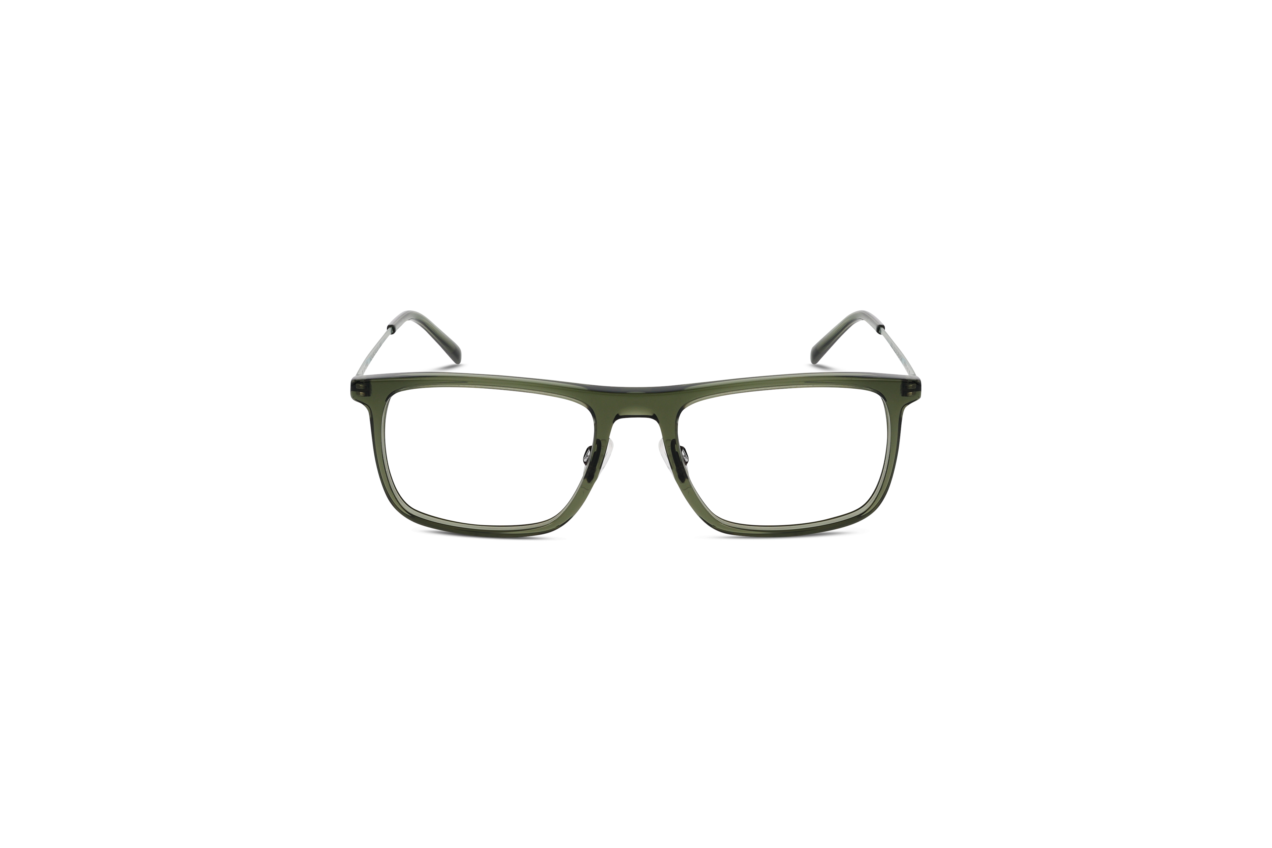 Die Brille Jos. Eschenbach 981115 in Transparent auf weißem Hintergrund in Frontalansicht.