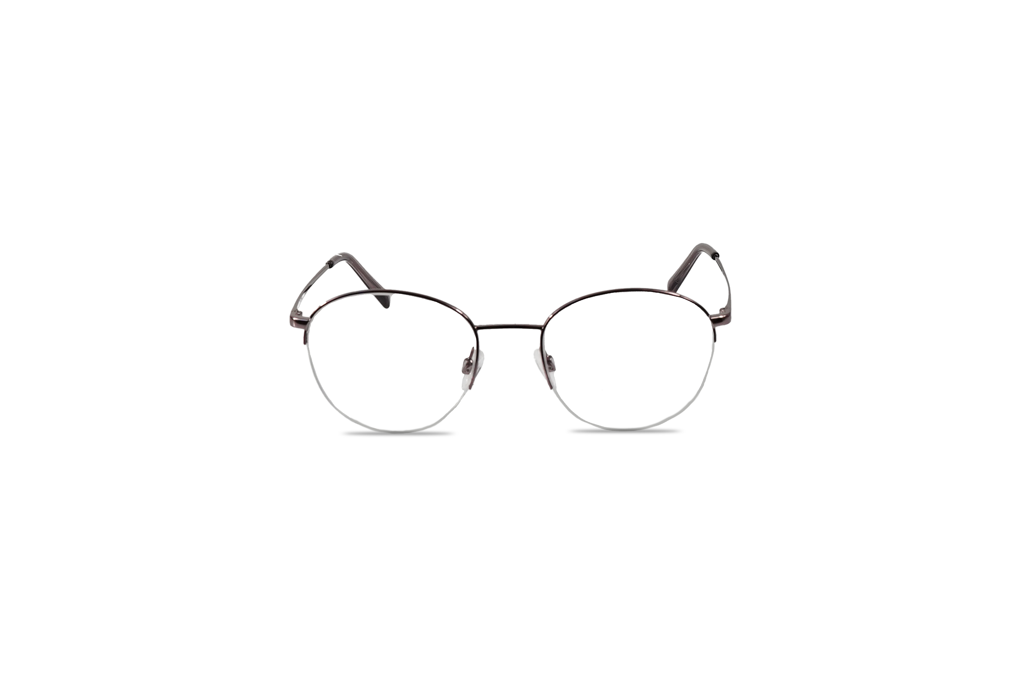 Die Brille Marc O´Polo 502225 in Violett auf weißem Hintergrund in Frontalansicht.