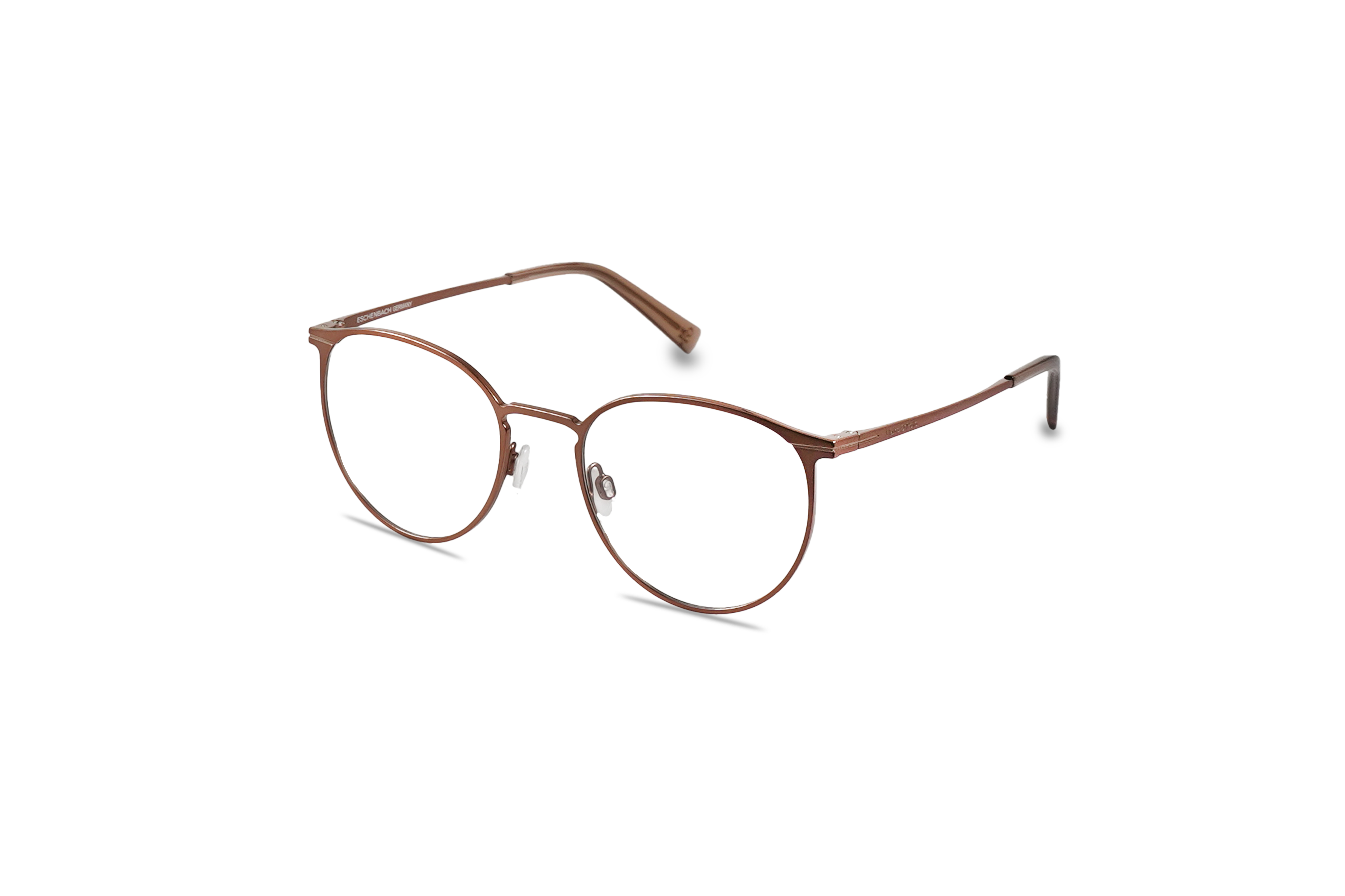 45° Ansicht der Brille Marc O´Polo 502221 in Metallisch auf weißem Hintergrund.