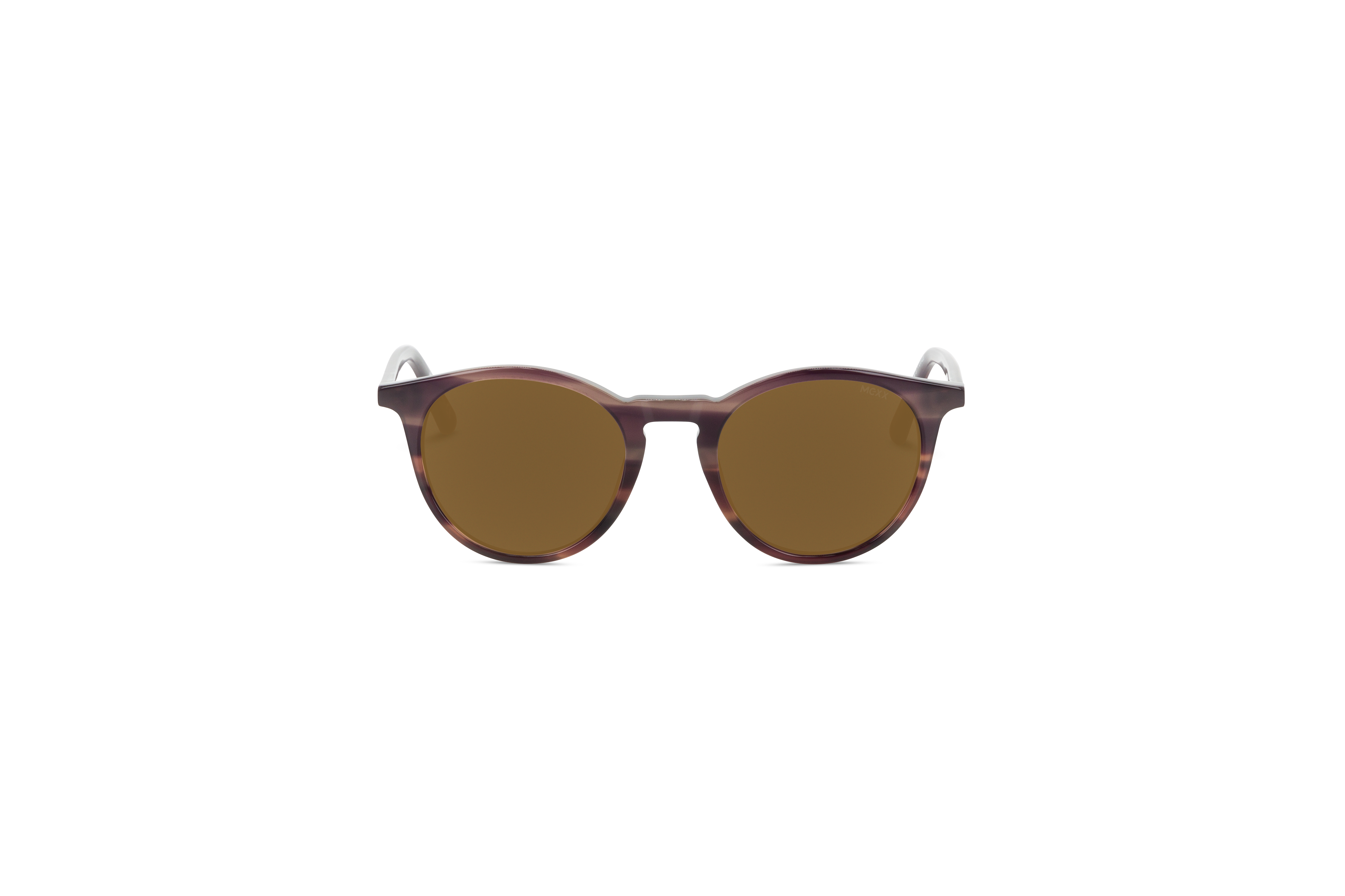 Die Sonnenbrille Mexx 6477 in Mehrfarbig auf weißem Hintergrund in Frontalansicht.