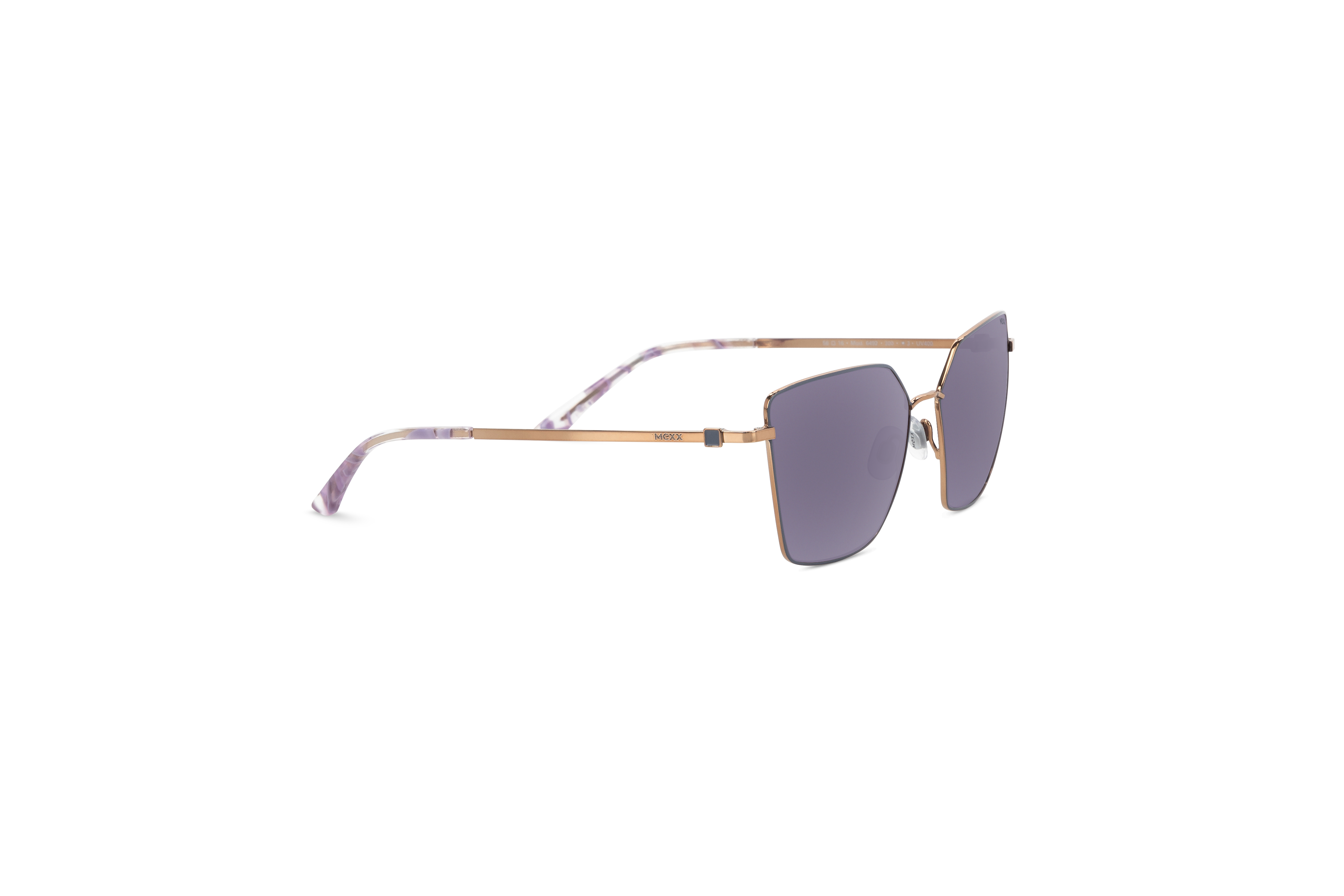 Die Sonnenbrille Mexx 6492 in Grau mit Seitenansicht.