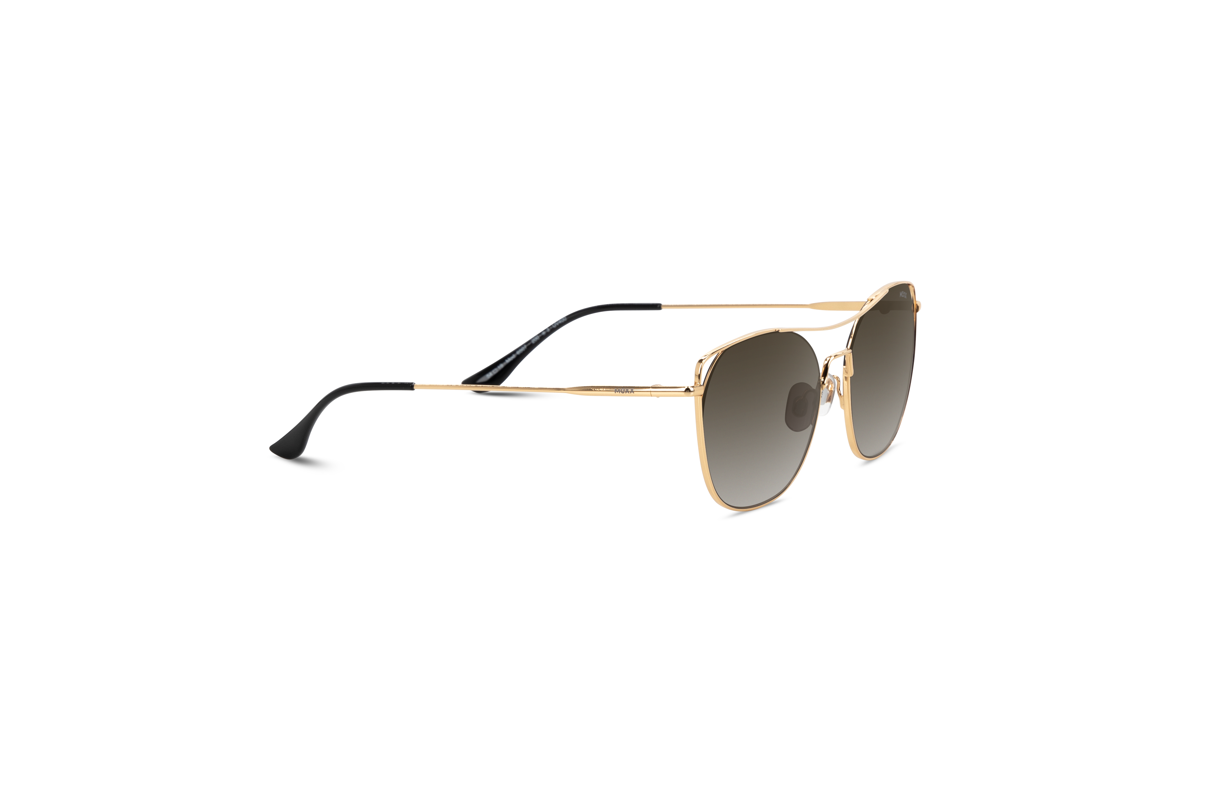 Die Sonnenbrille Mexx 6507 in Gold mit Seitenansicht.