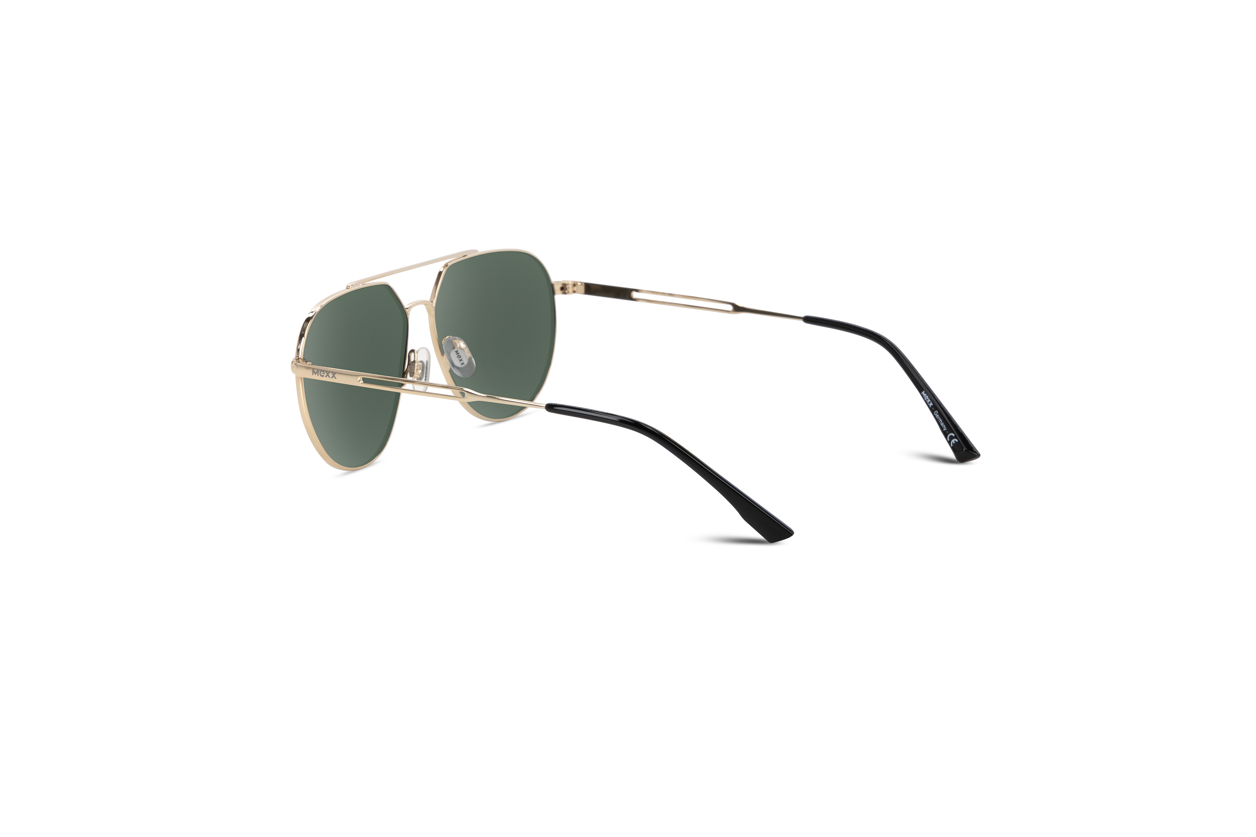 Die Sonnenbrille Mexx 6509 in Gold mit Innenansicht.