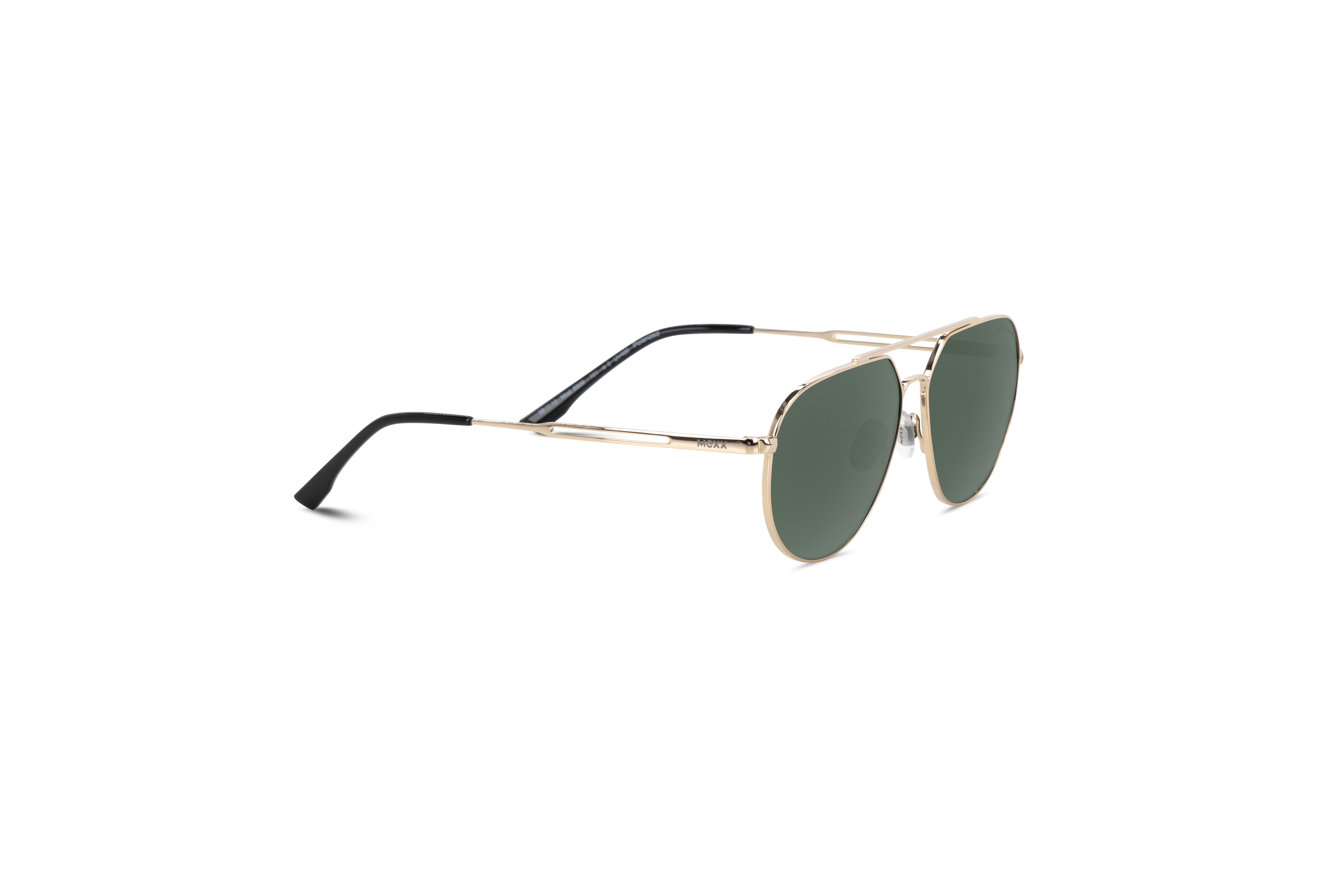 Die Sonnenbrille Mexx 6509 in Gold mit Seitenansicht.