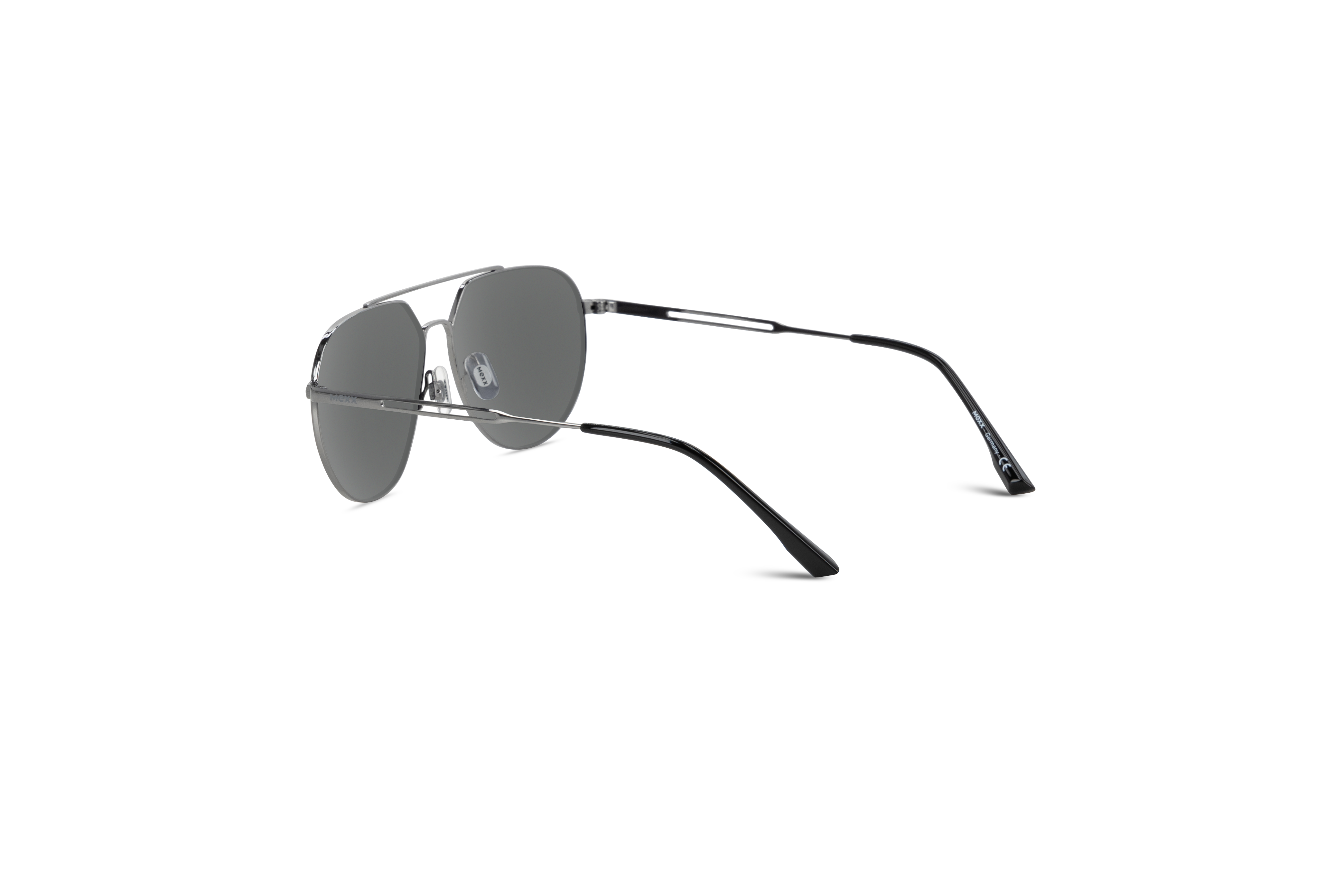 Die Sonnenbrille Mexx 6509 in Silber mit Innenansicht.