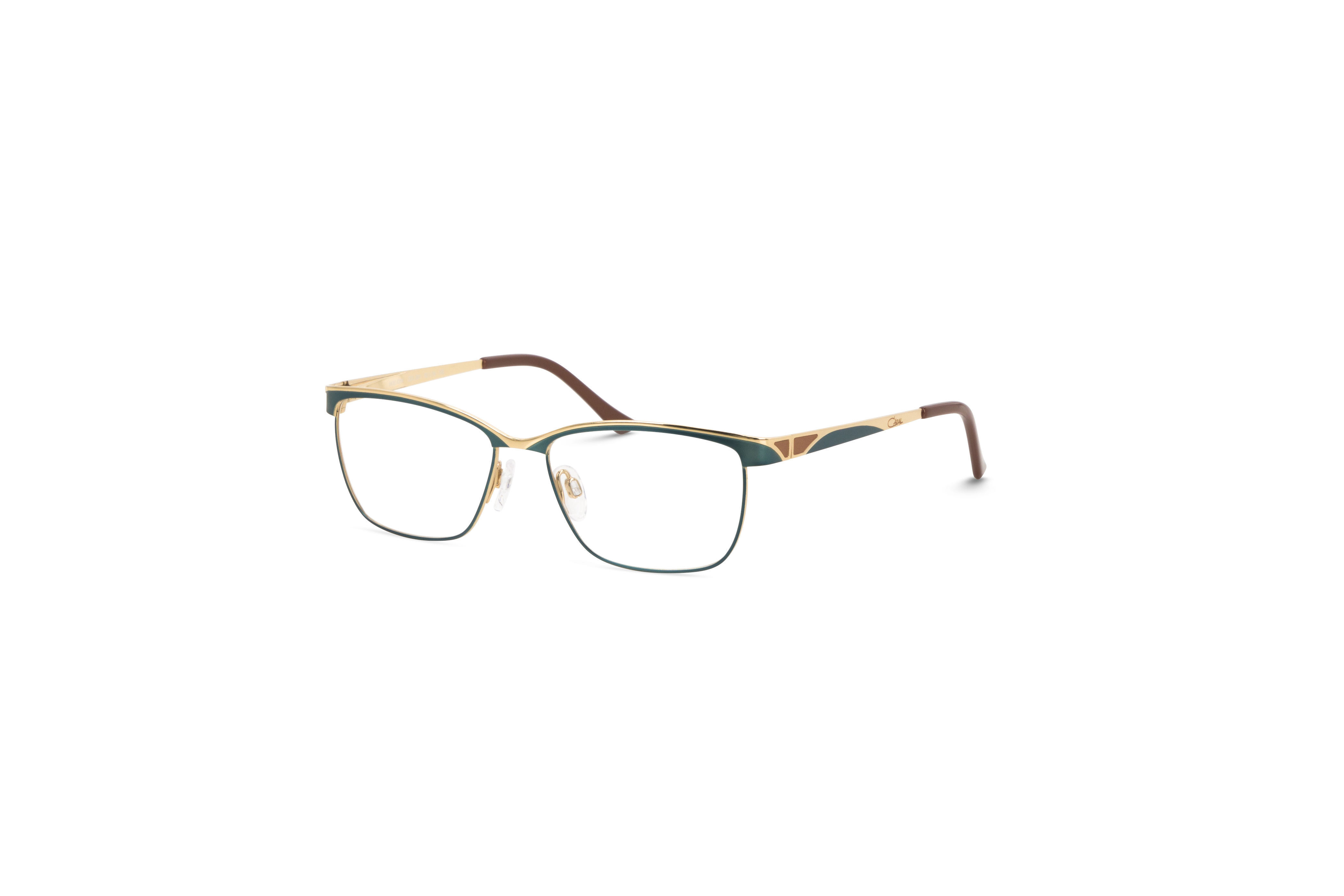 45° Ansicht der Brille Cazal 4254 in Mehrfarbig auf weißem Hintergrund.