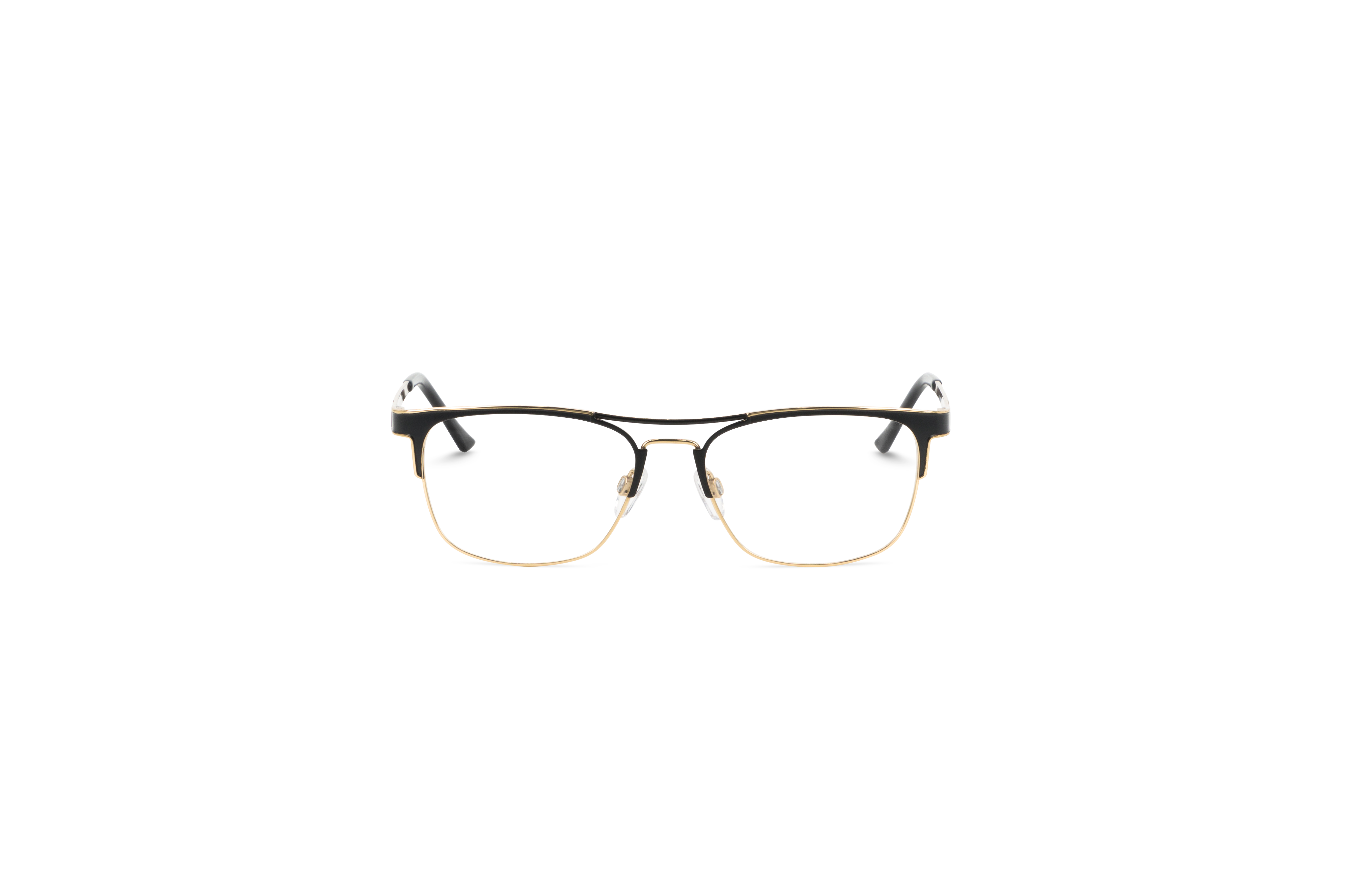 Die Brille Cazal 4256 in Mehrfarbig auf weißem Hintergrund in Frontalansicht.