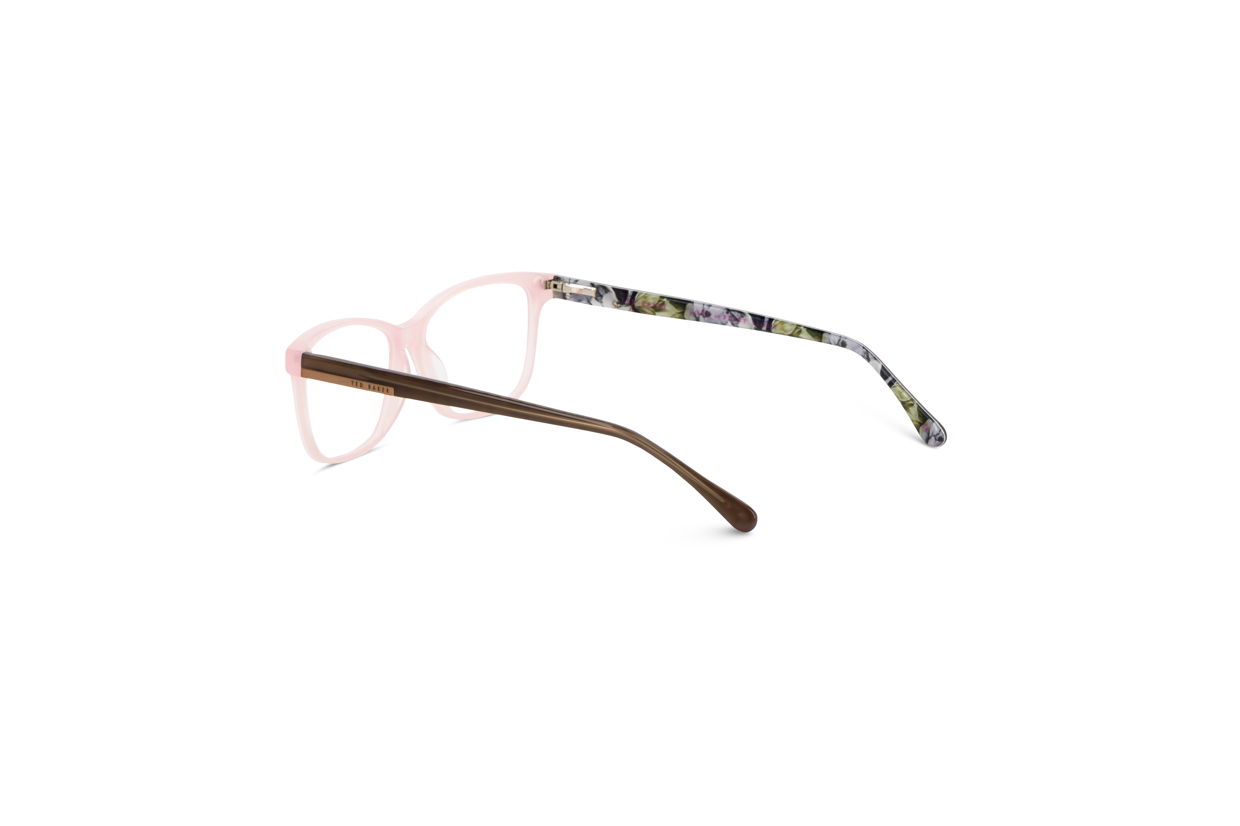 Die Brille Ted Baker 9185 in Pink mit Innenansicht.
