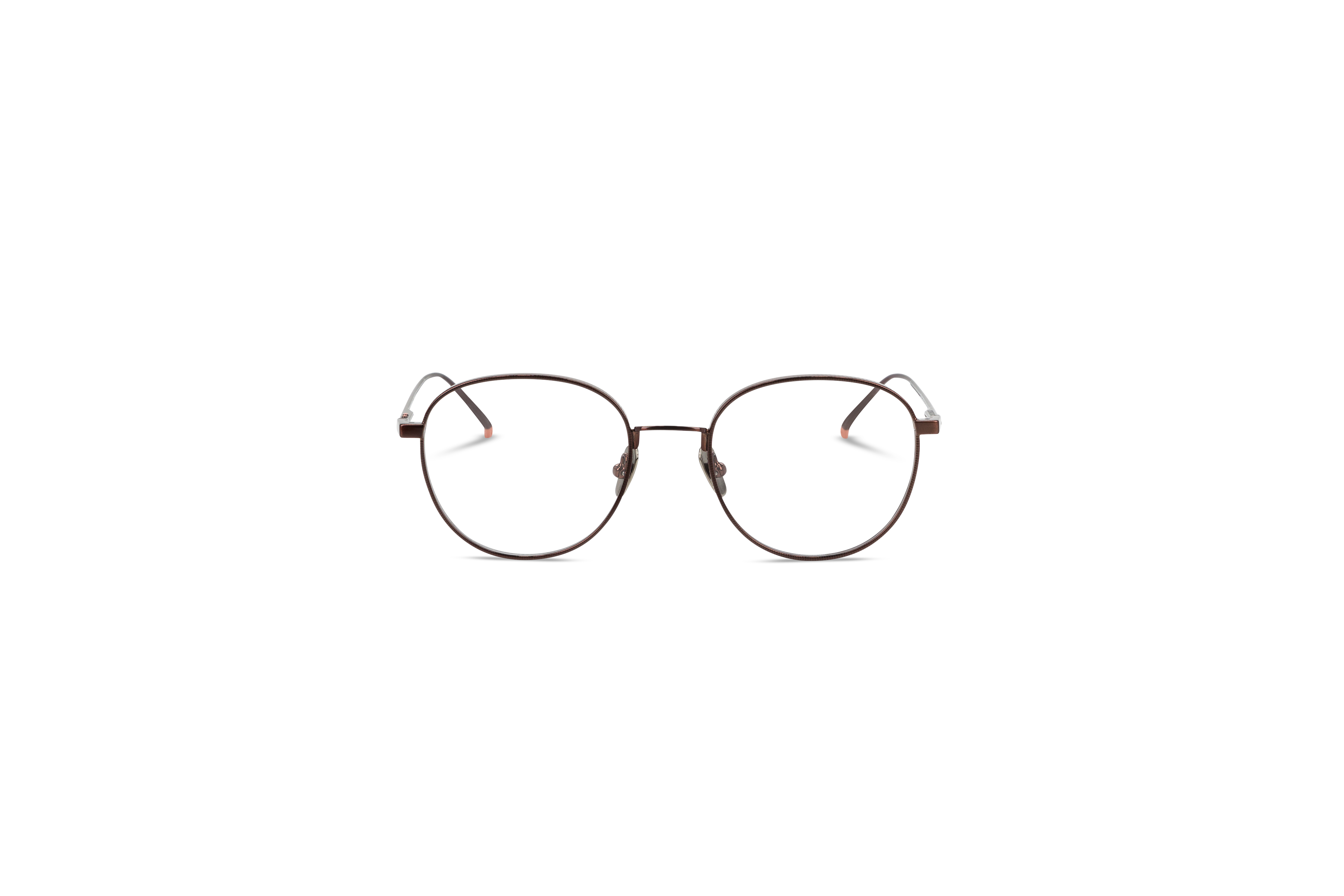 Die Brille Scotch & Soda 2001 in Mehrfarbig auf weißem Hintergrund in Frontalansicht.