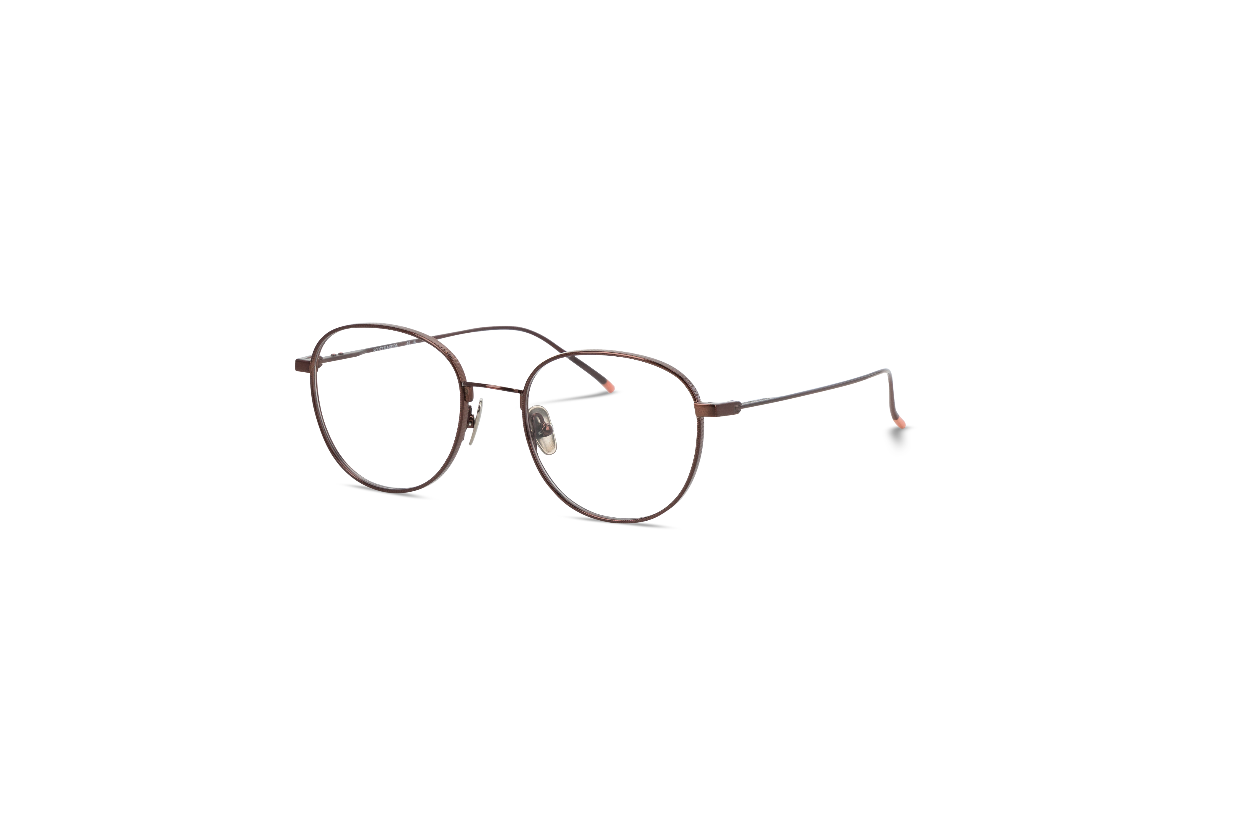 45° Ansicht der Brille Scotch & Soda 2001 in Mehrfarbig auf weißem Hintergrund.