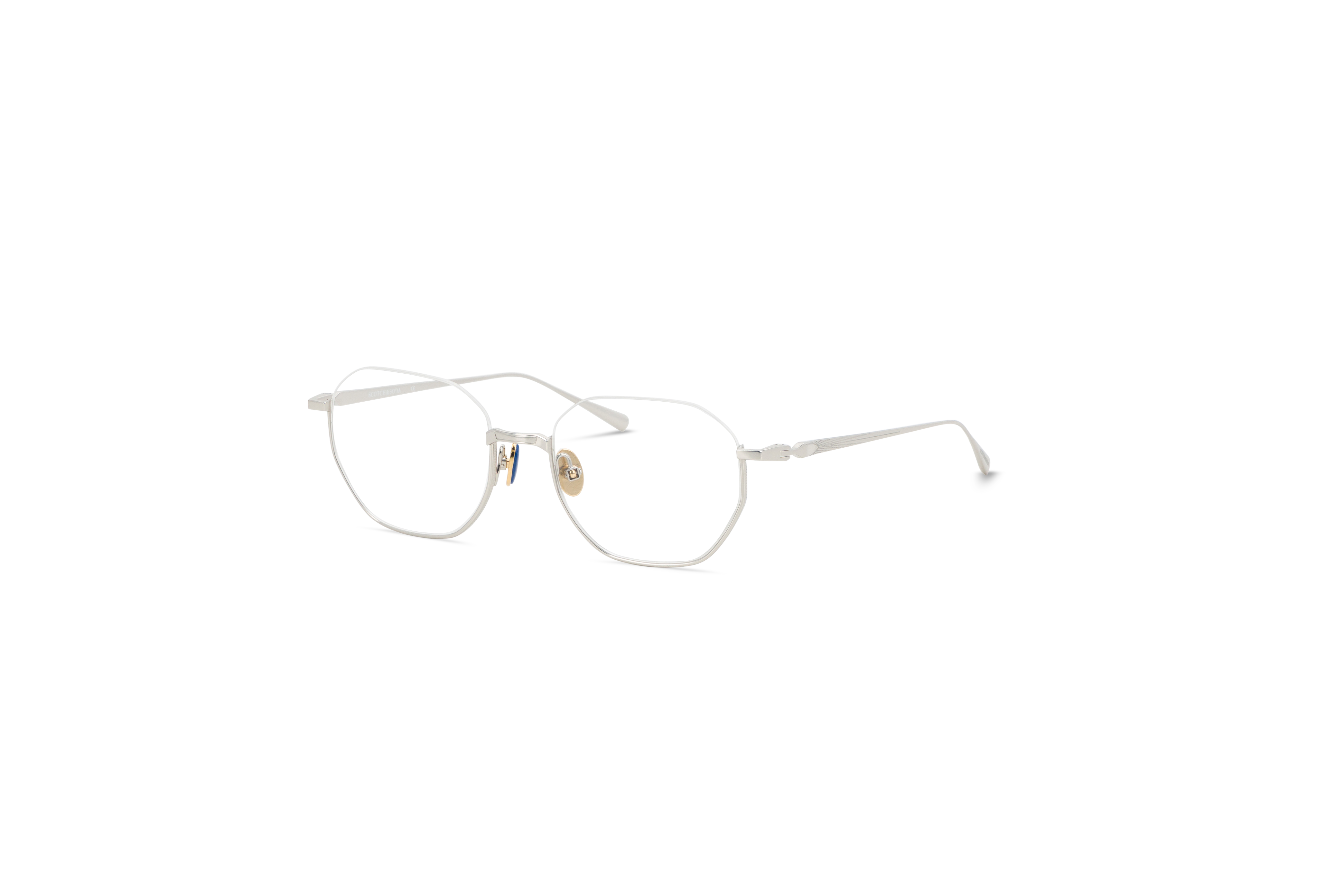 45° Ansicht der Brille Scotch & Soda 1003 in Mehrfarbig auf weißem Hintergrund.