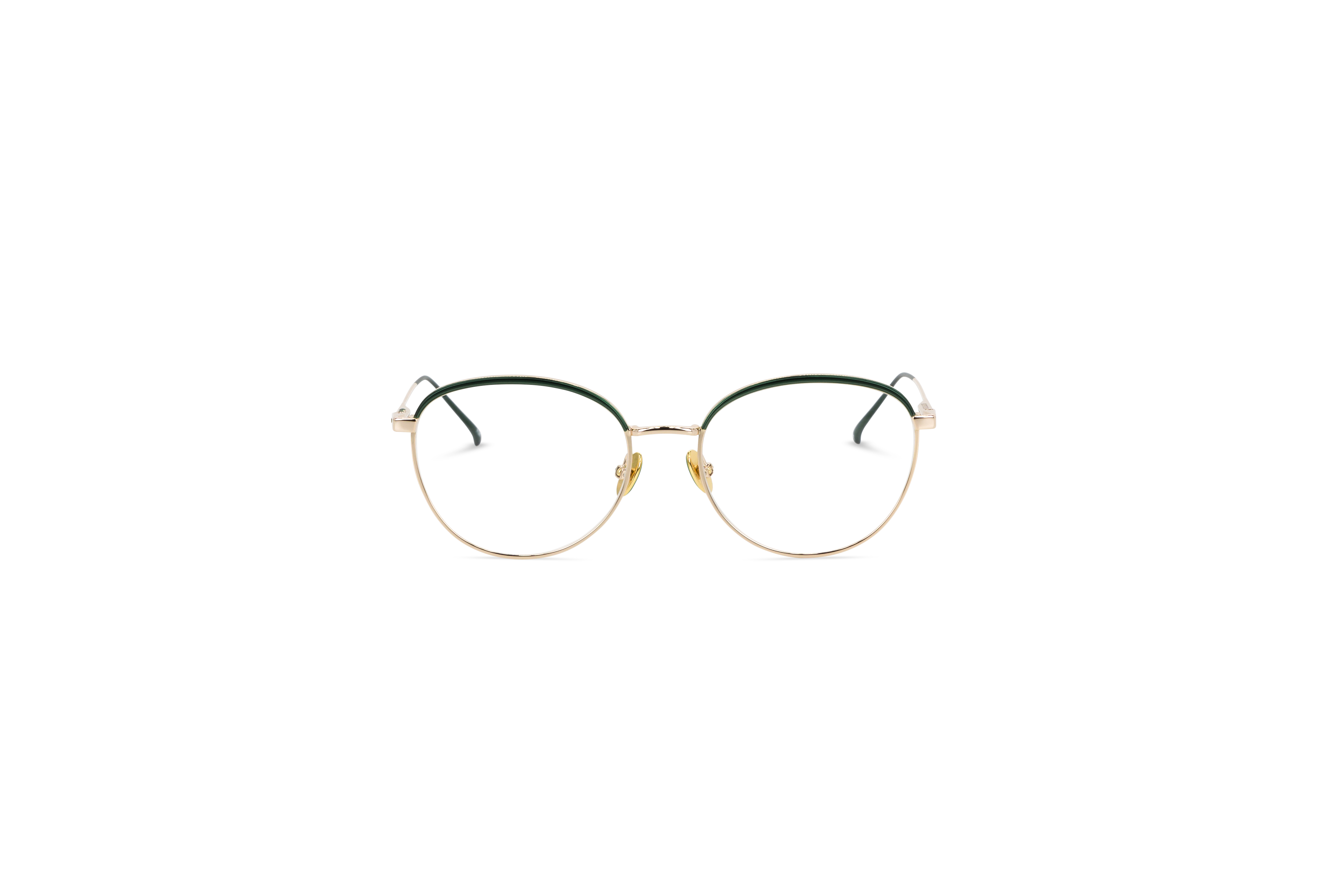 Die Brille Scotch & Soda 1002 in Mehrfarbig auf weißem Hintergrund in Frontalansicht.